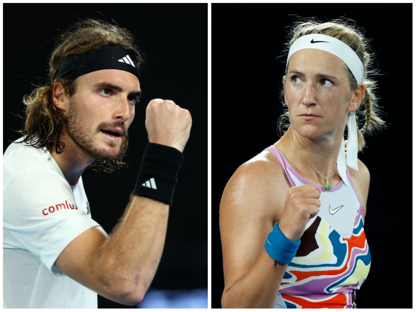 Tsitsipas and Azarenka reached the Australian Open semi-finals