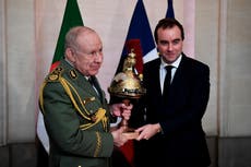 Algeria's army chief on discreet 1st-ever visit to France