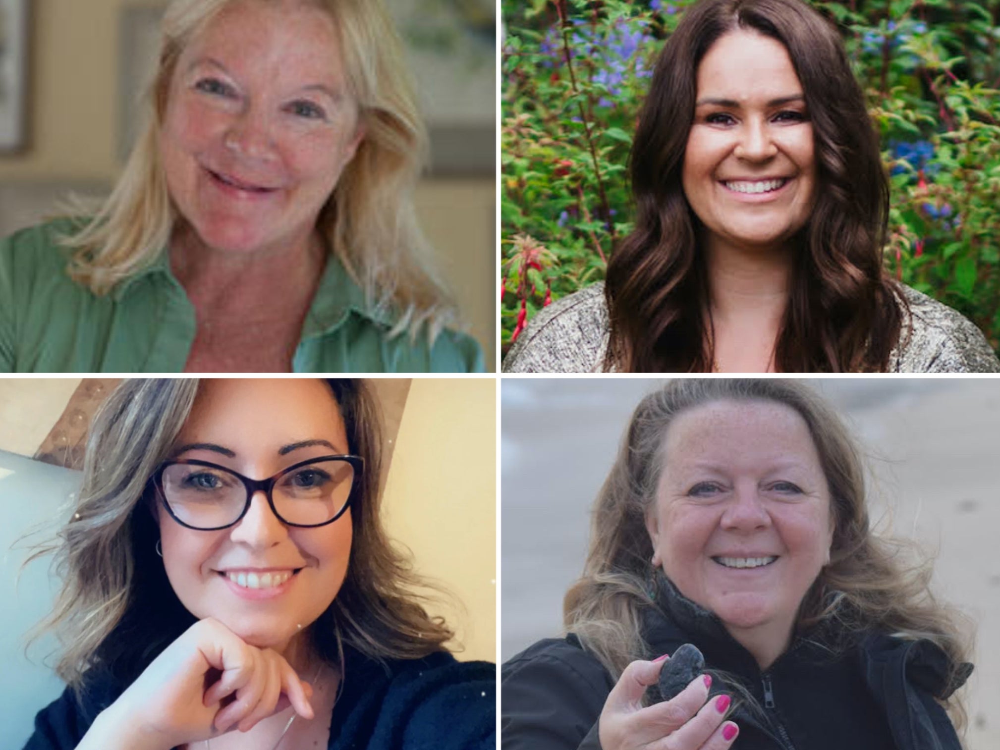 Clockwise from top left: Felicity Warner, Rachael Field, Nett Furley and Katie Costello