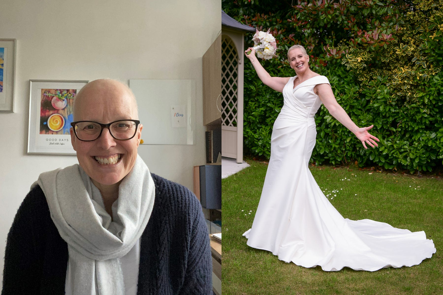 Helen Bullen, who was diagnosed with cancer in 2021, but had recovered by the time of her wedding in 2022 (Collect/PA Real Life and Andy Newbold/PA Real Life)