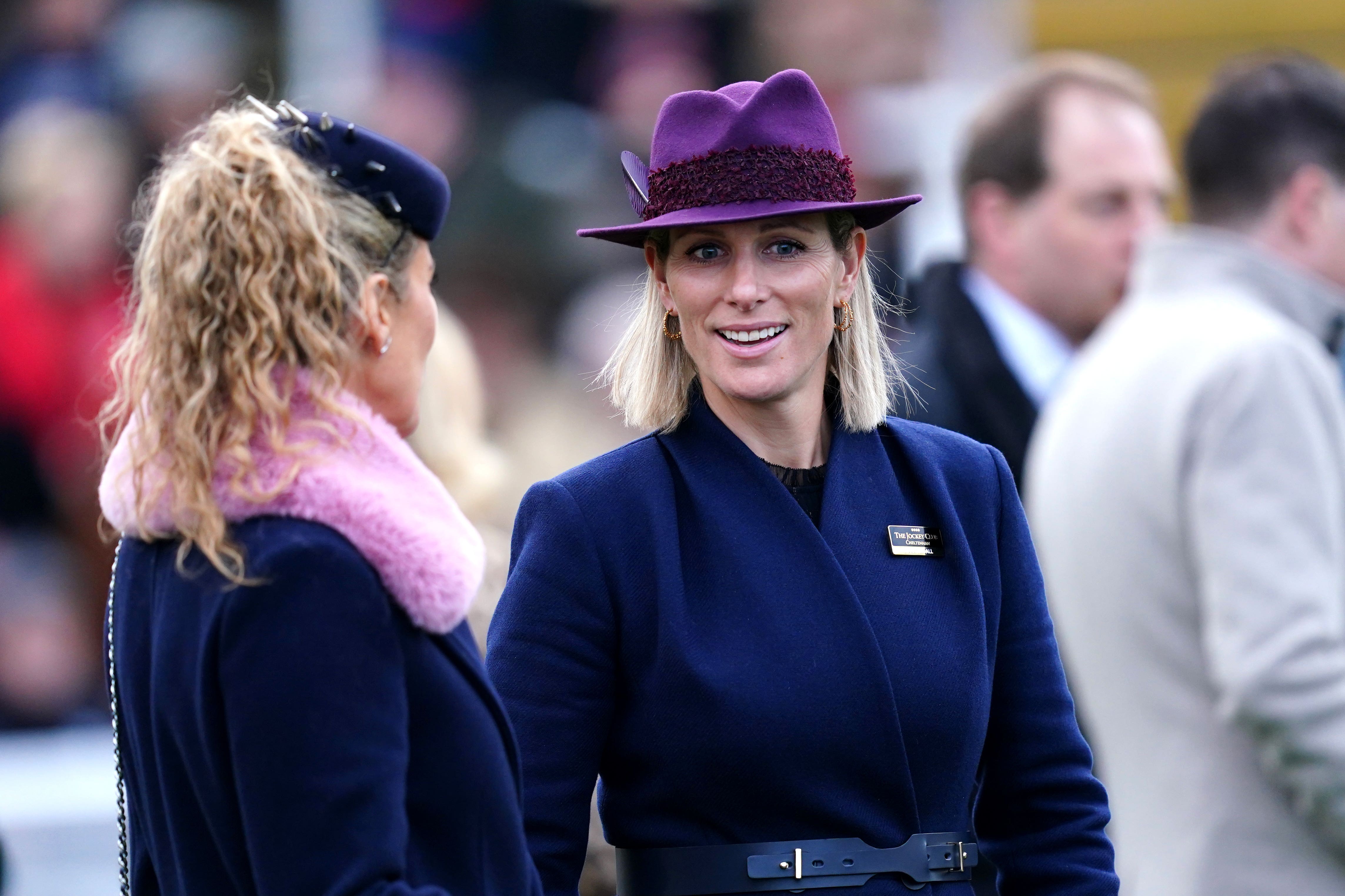 Zara Phillips at Cheltenham Racecourse (PA)