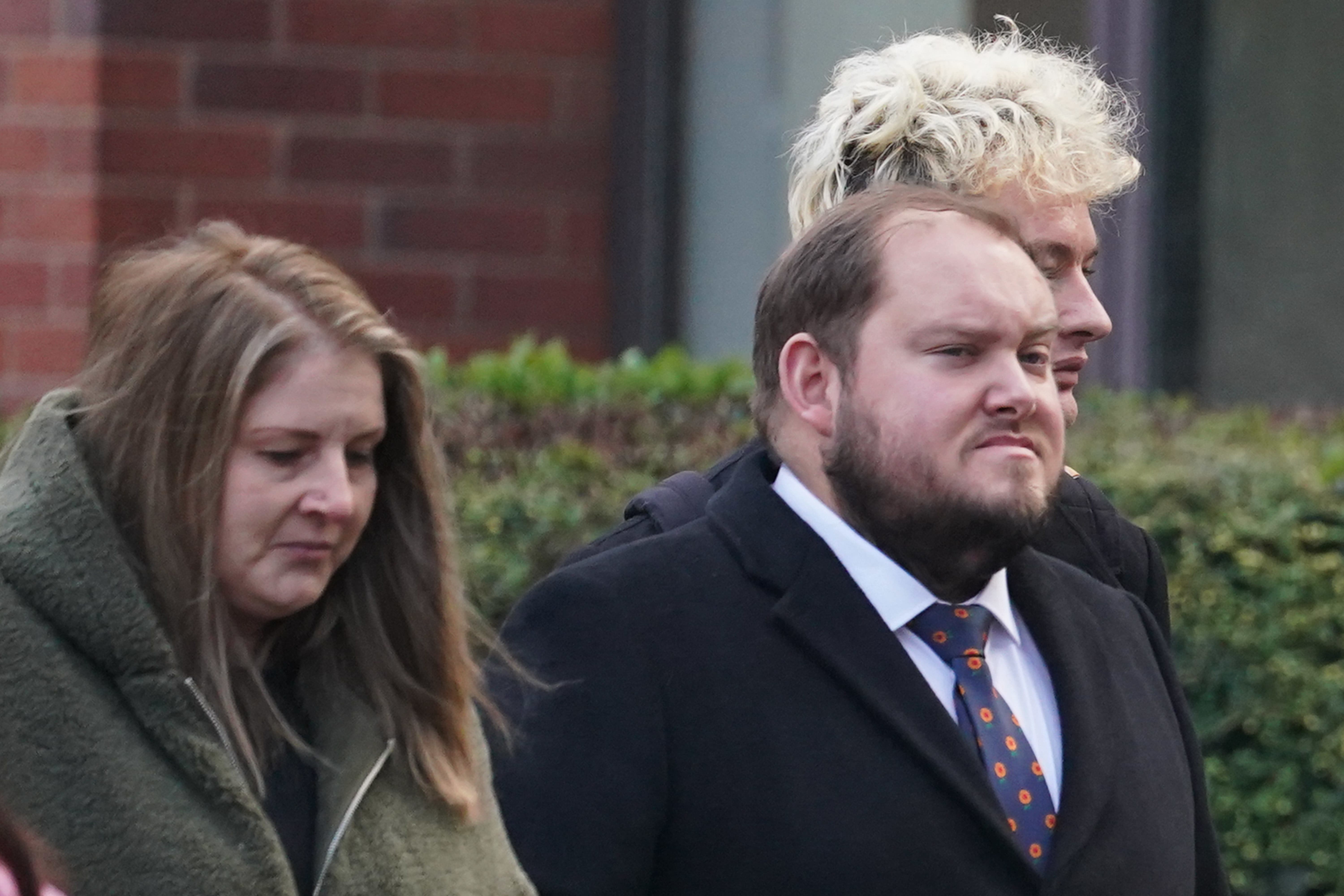 Parents Sarah and Gary Andrews arrive at Nottingham Magistrates’ Court for the hearing