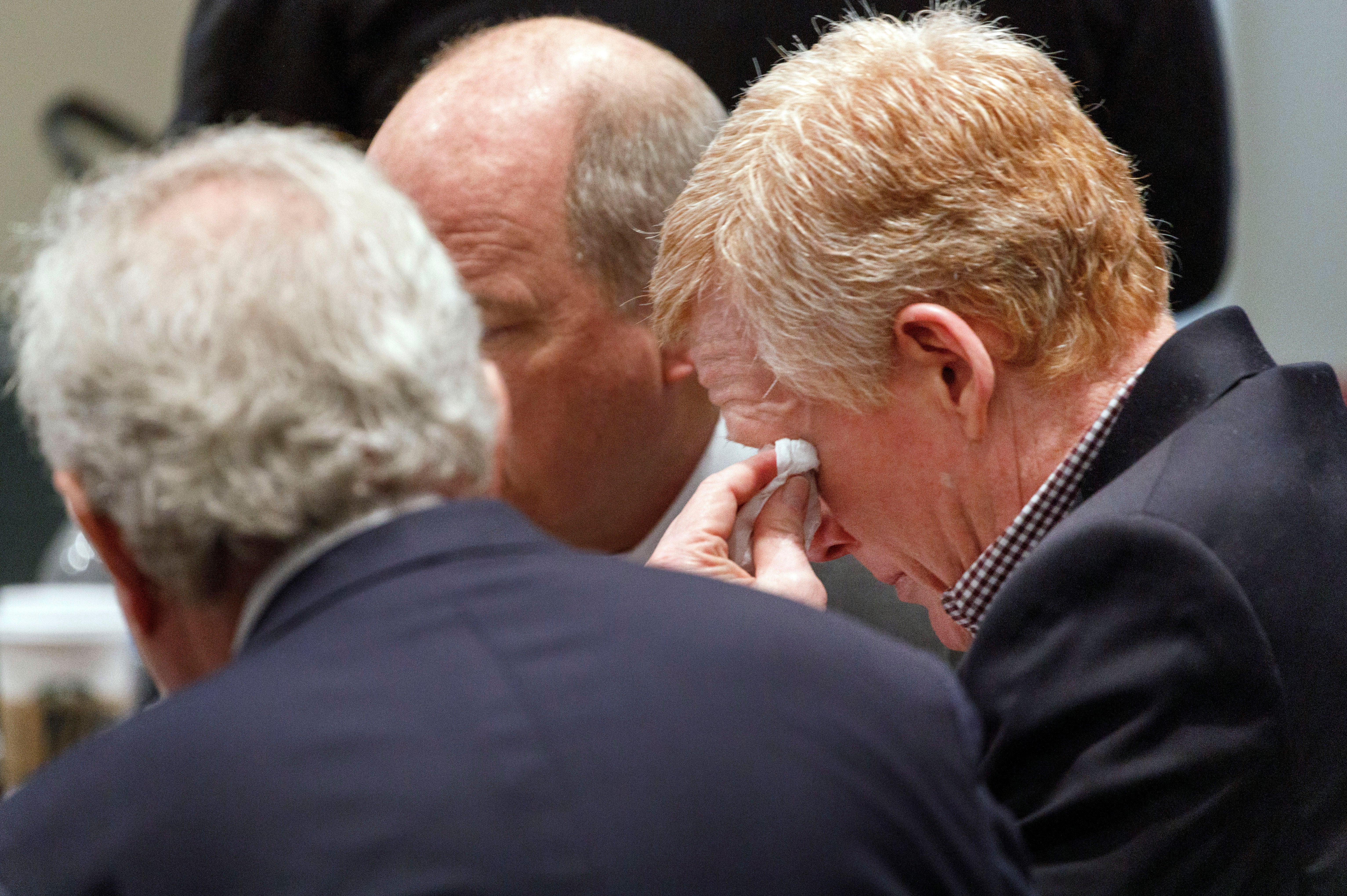 Alex Murdaugh sobs during opening statements of his murder trial