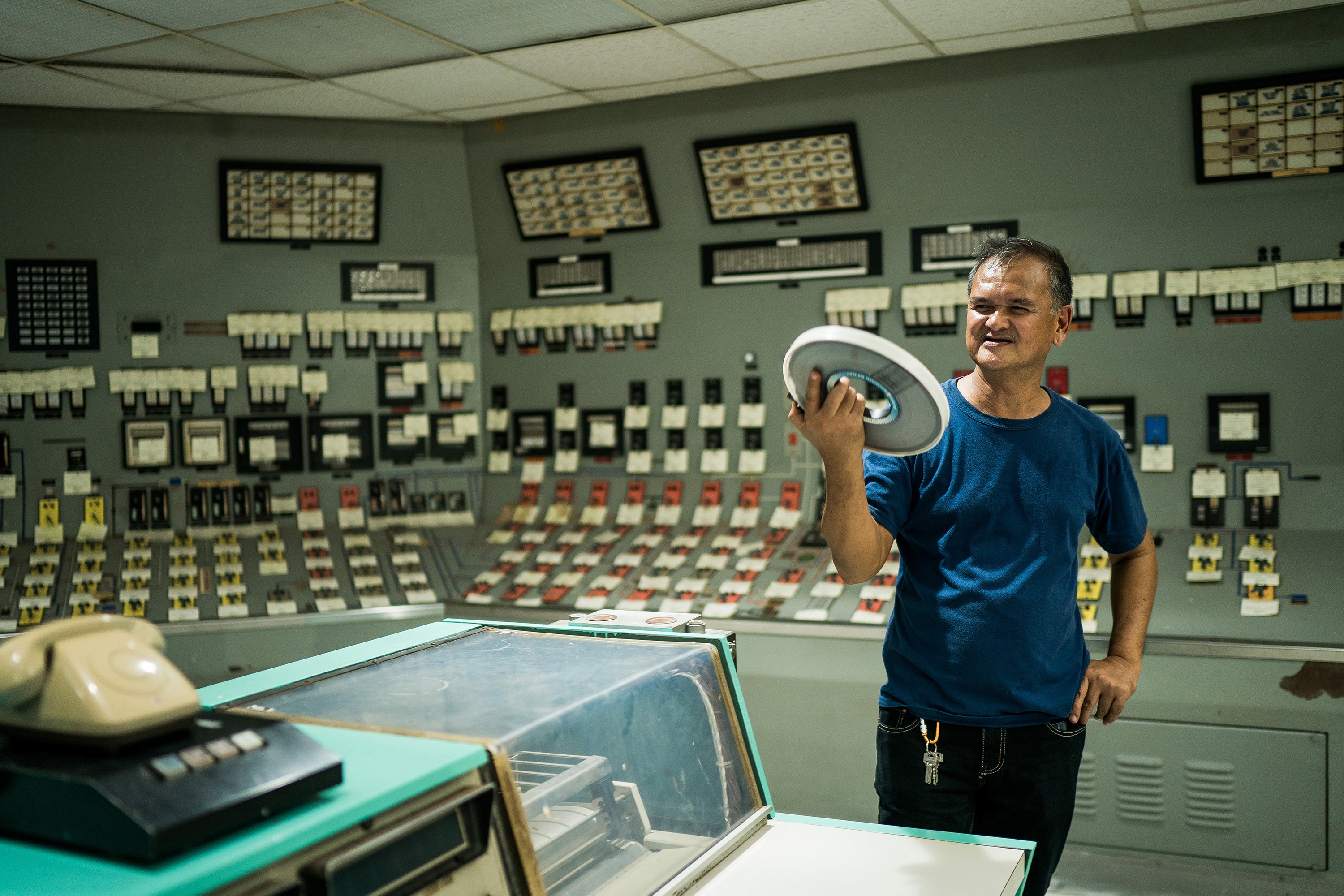 Willie Torres has worked at the plant for more than four decades. Today, he helps maintain the facility and leads tours there