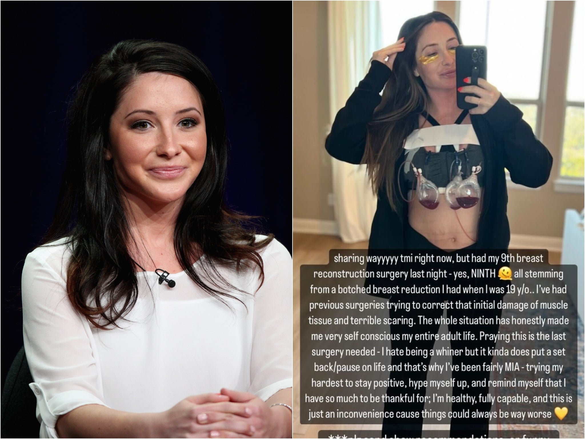 Bristol Palin shares candid update about her breast reconstruction surgery