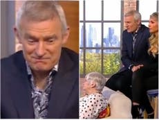 Jeremy Vine snorts with laughter as disapproving Ann Widdecombe shakes head at Tory party jibe