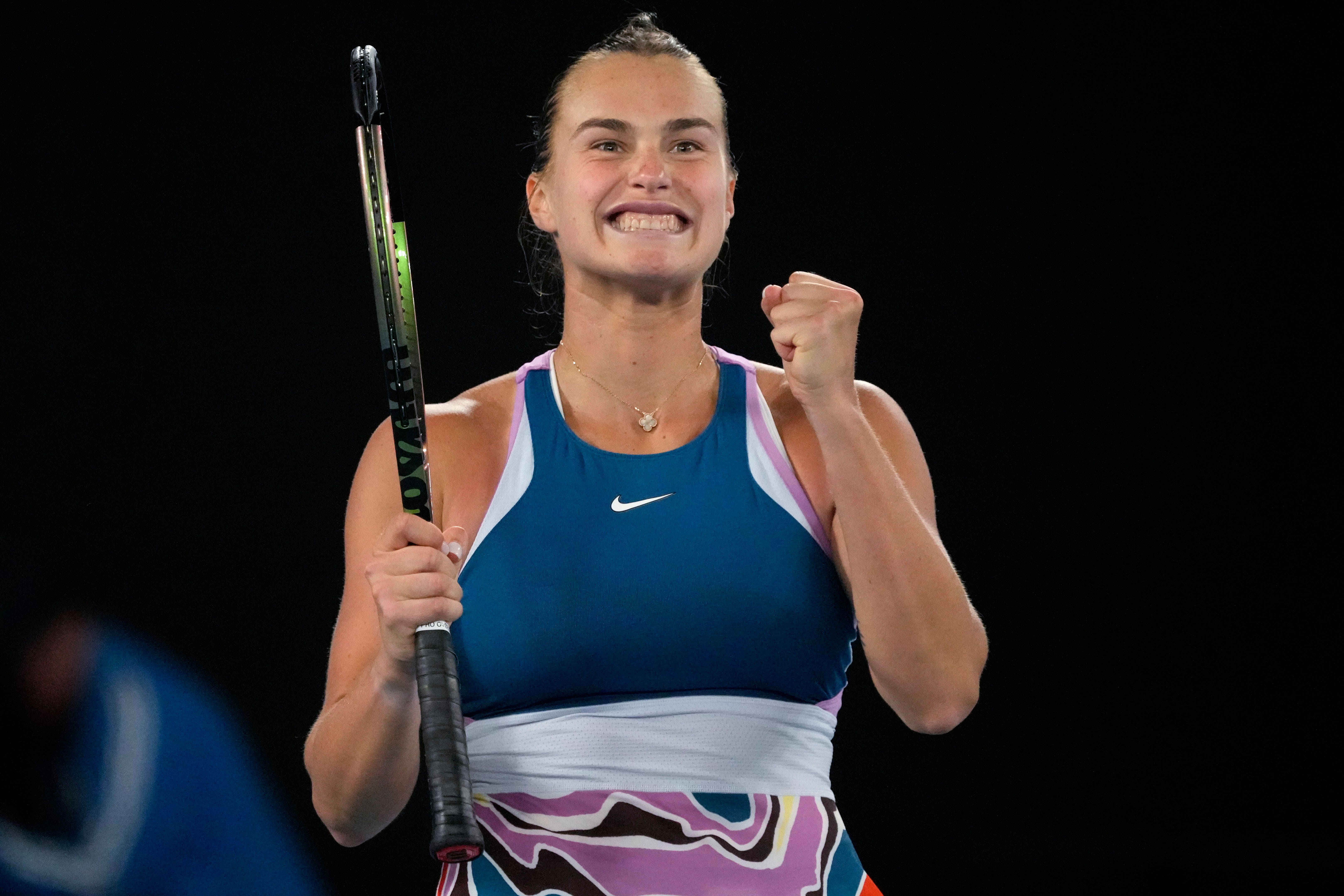 Aryna Sabalenka is through to the final (Aaron Favila/AP)