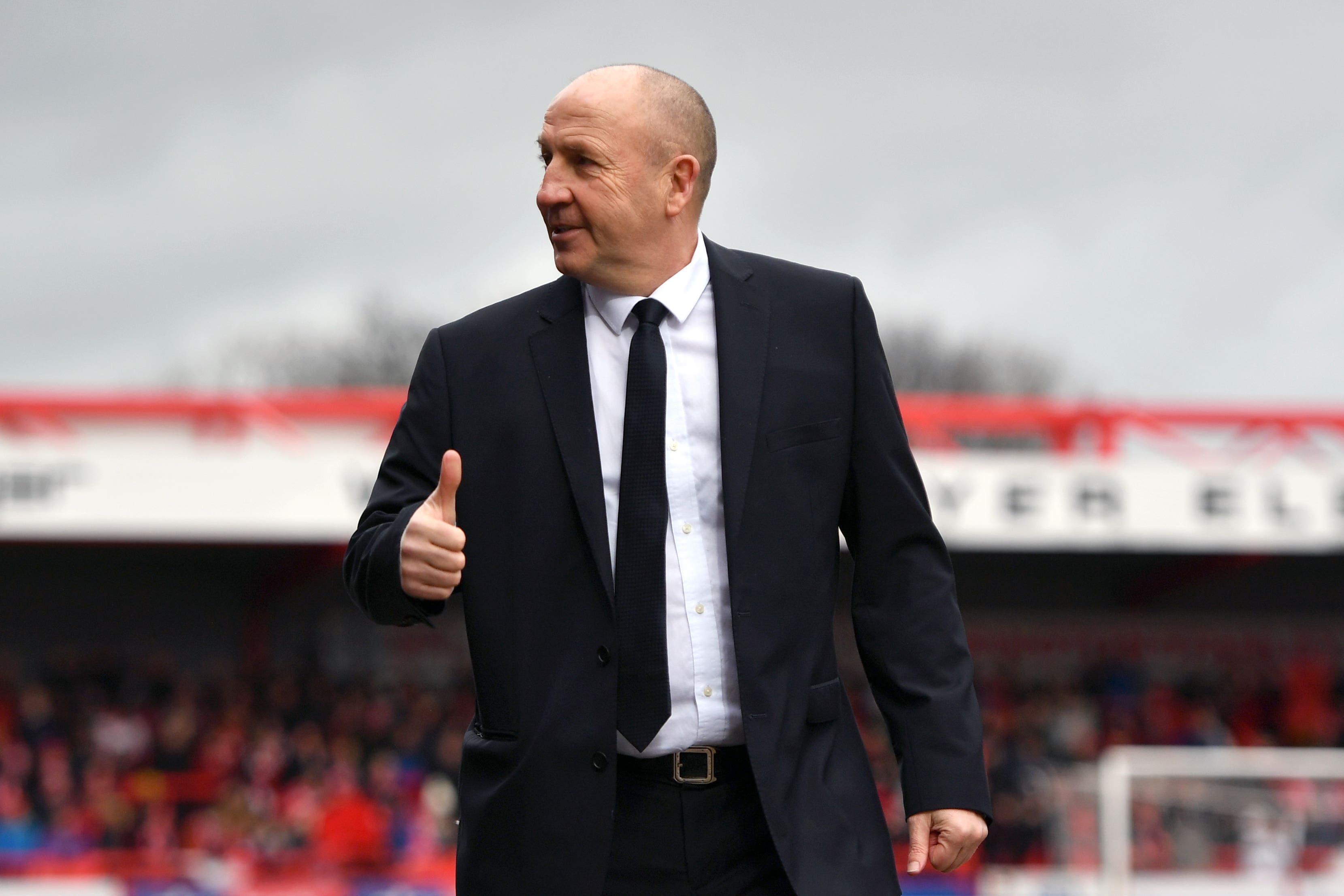 John Coleman’s Accrington host Leeds on at lunchtime on Saturday (Anthony Devlin/PA)