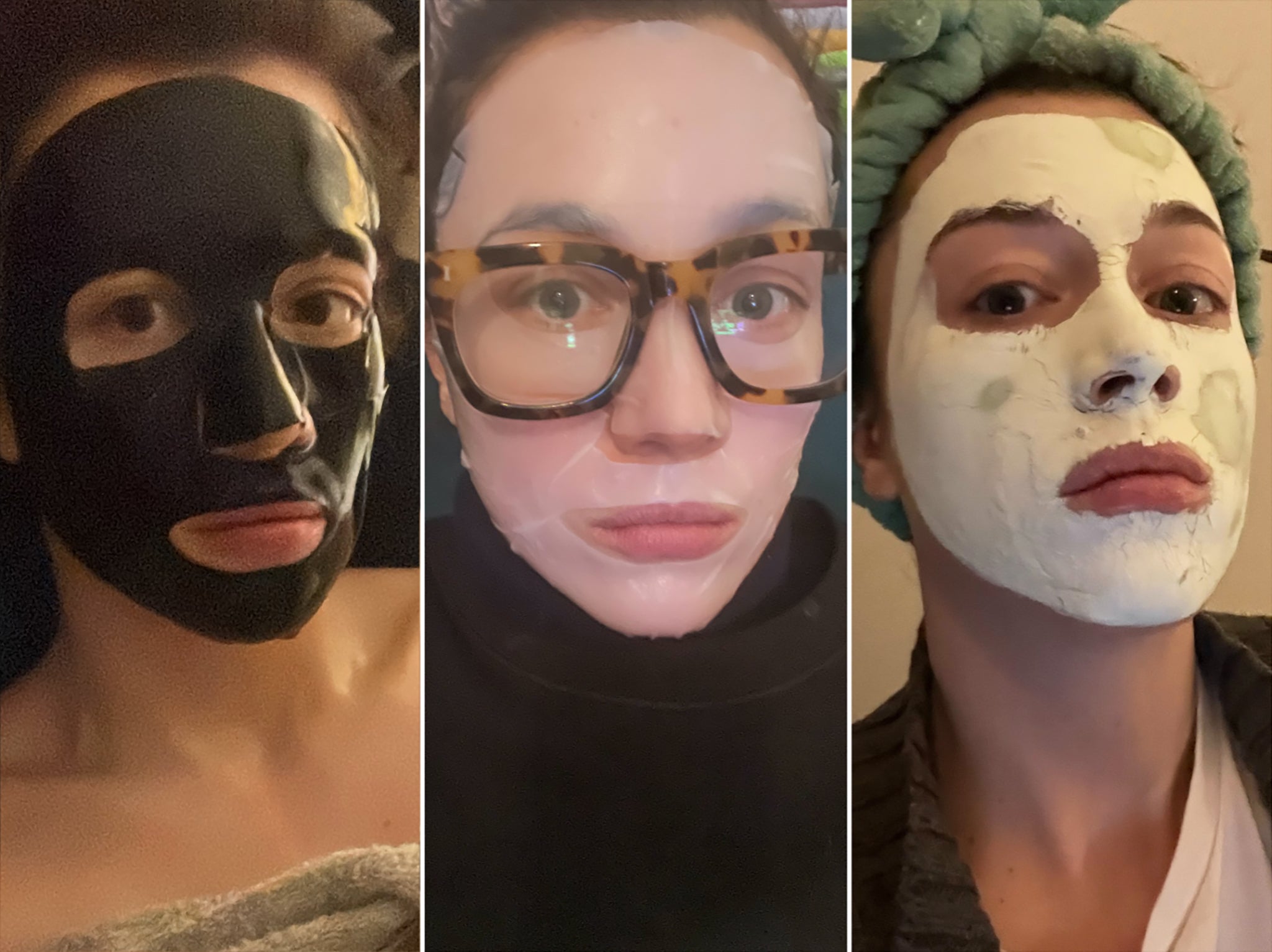 Three of the many treatments Olivia tried out during her skincare journey