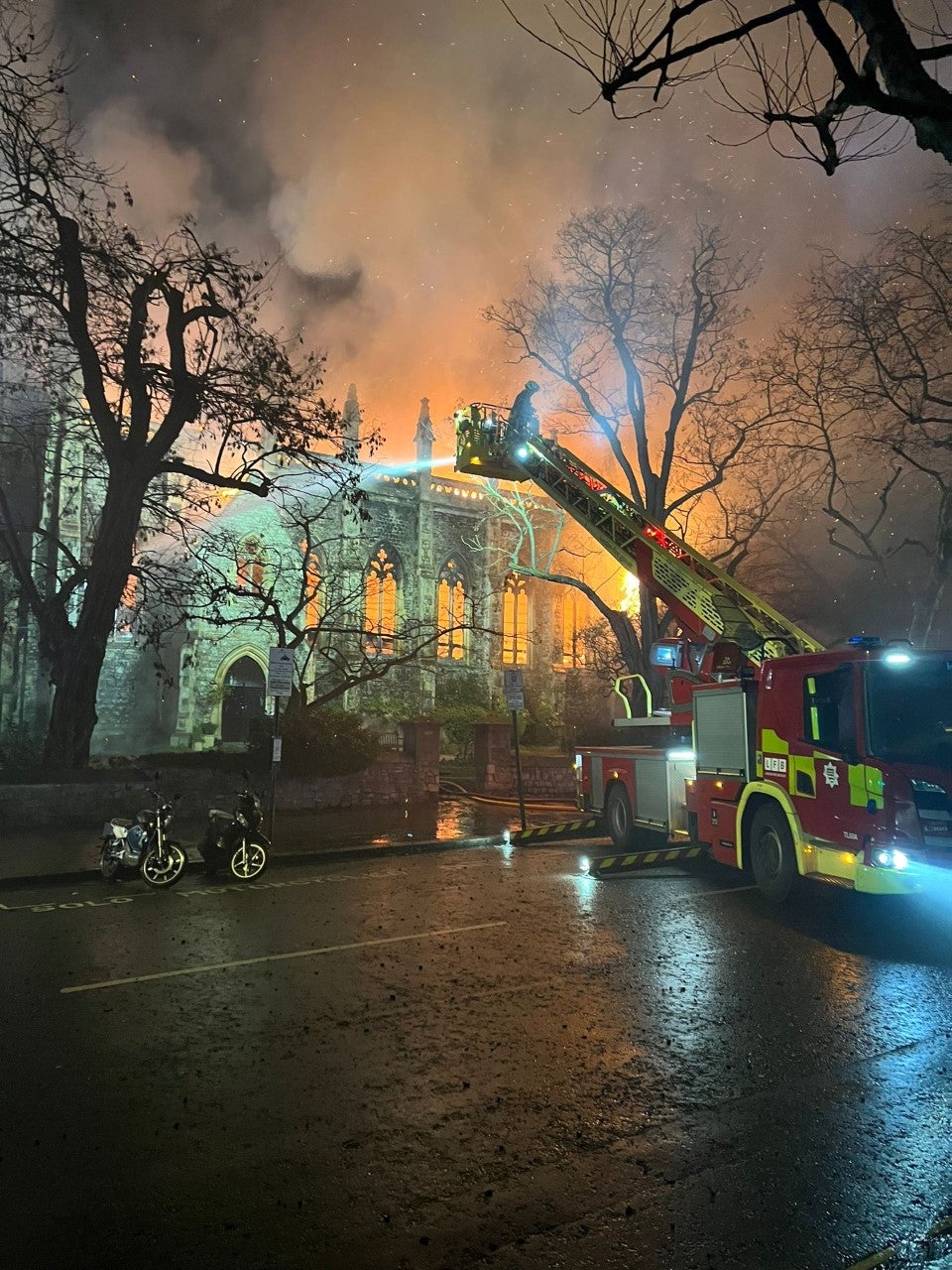 London Fire Brigade said the whole building was ‘destroyed’