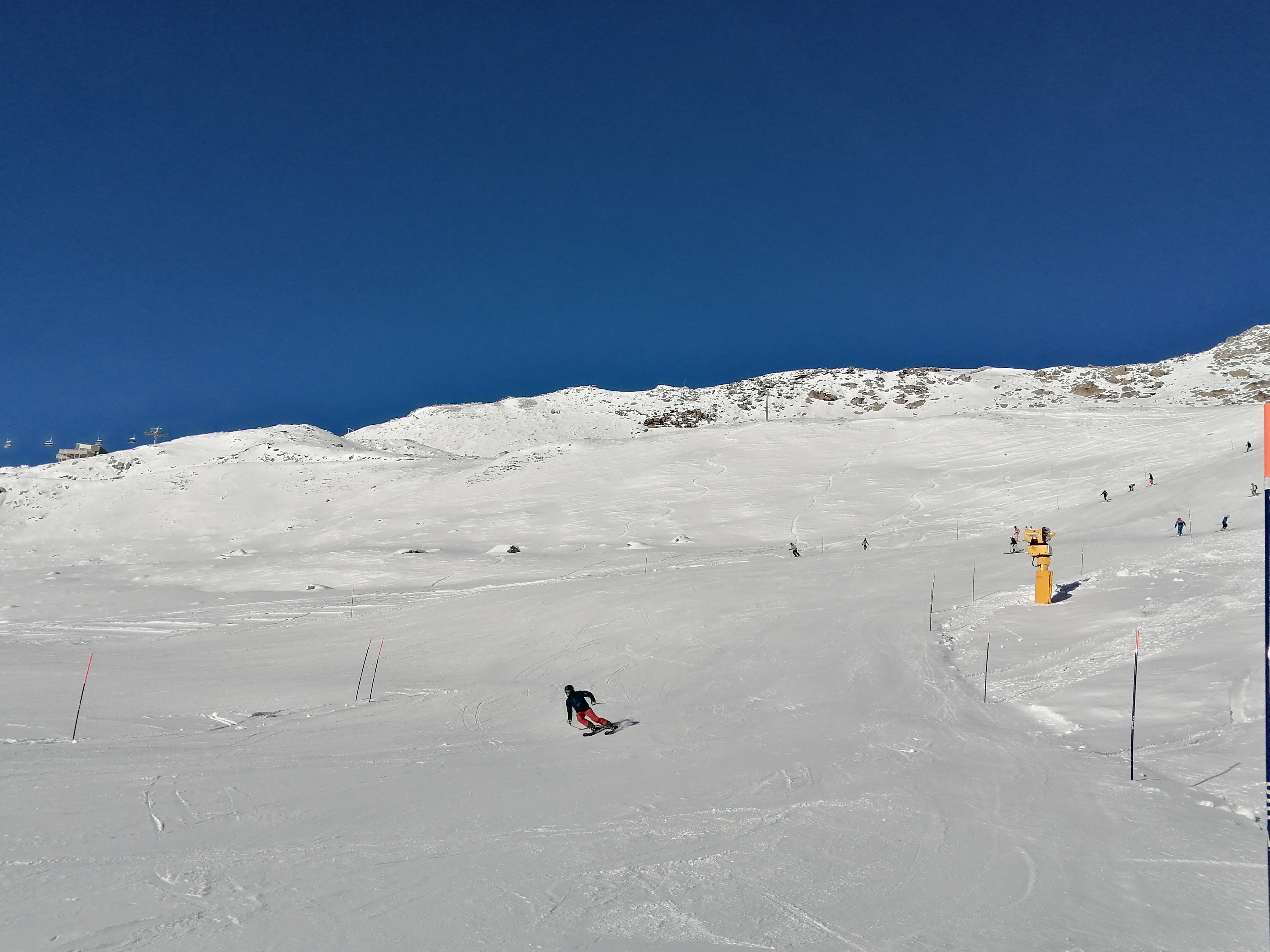 Andermatt’s sunny side of the ski area on Gütsch