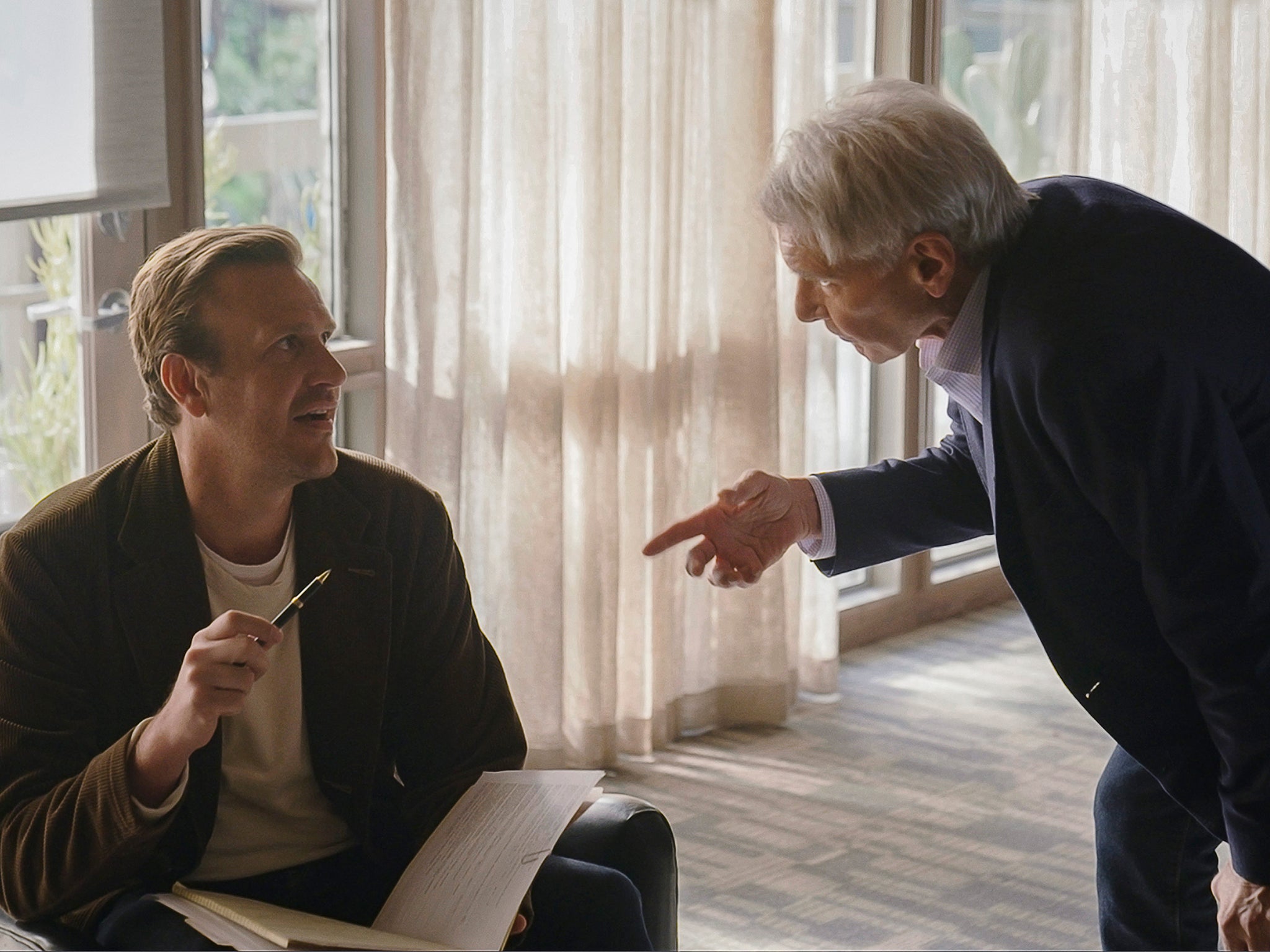 Jason Segel and Harrison Ford in ‘Shrinking’