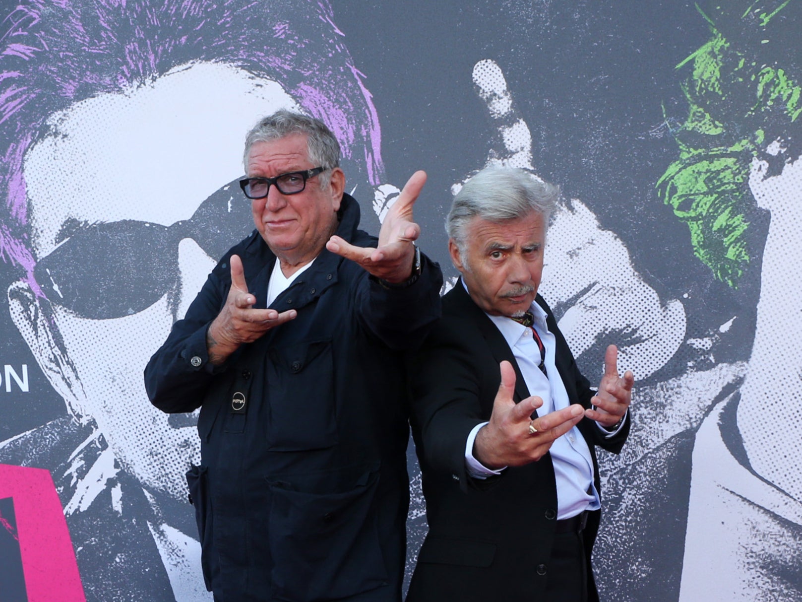 Steve Jones and Glen Matlock at a red carpet event for ‘Pistol’