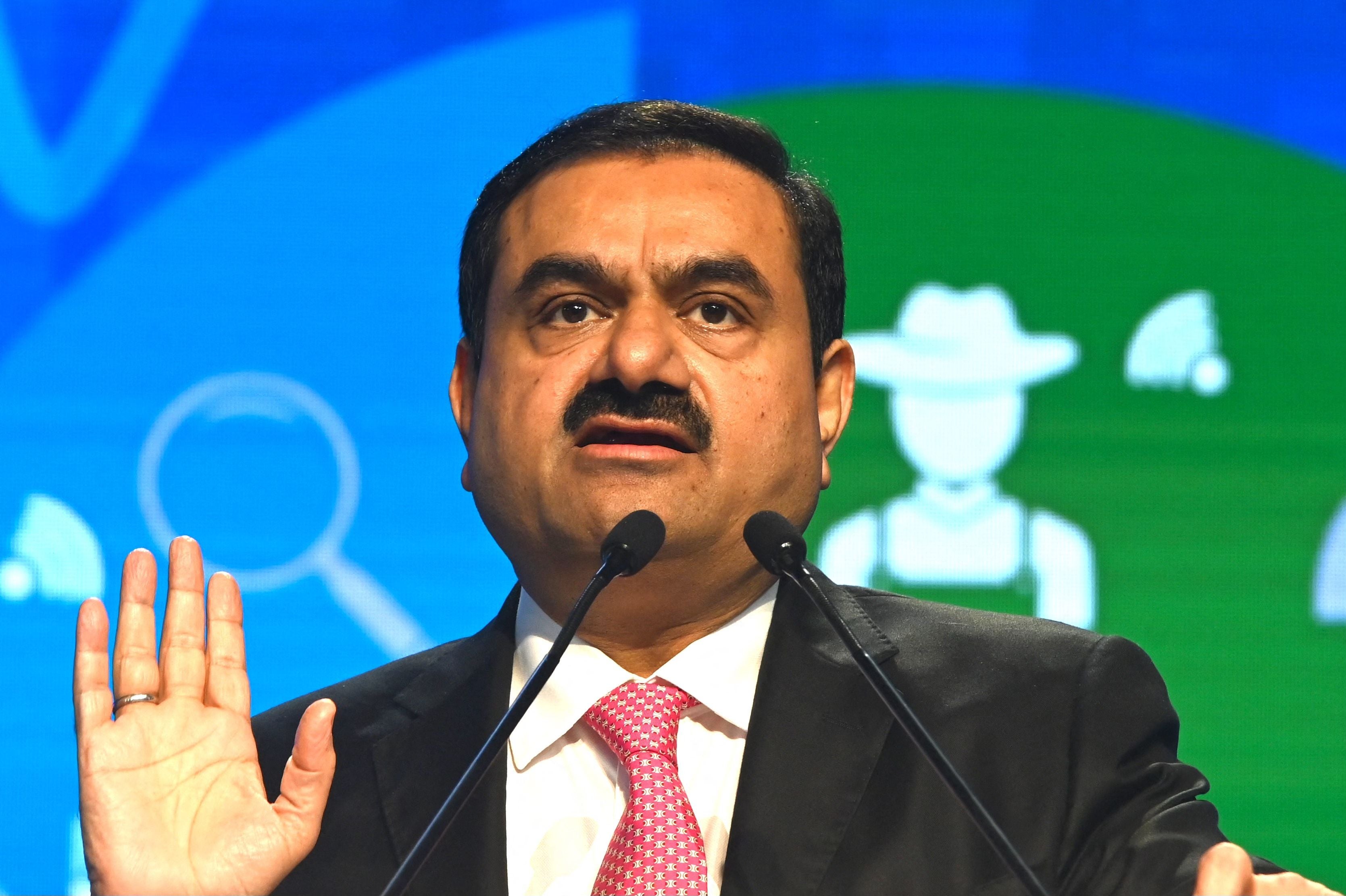 File: Chairperson of Indian conglomerate Adani Group, Gautam Adani, speaks at the World Congress of Accountants in Mumbai