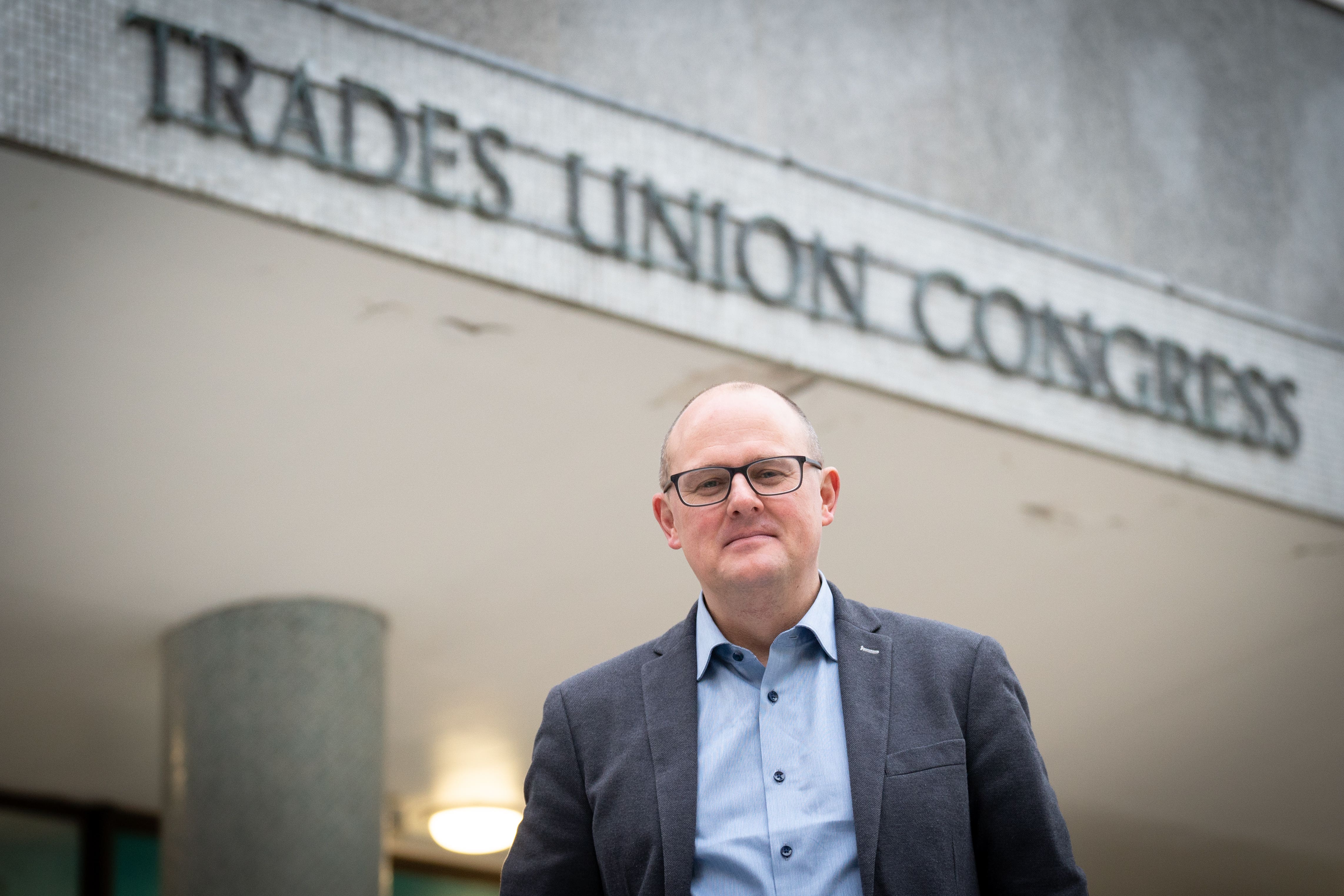 TUC General Secretary Paul Nowak at TUC Congress House in London (Stefan Rousseau)