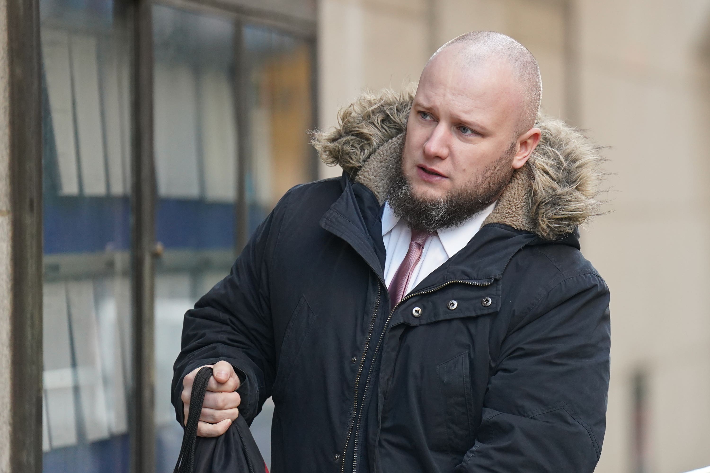 Car assembly line operative Damien Drackley arrives at the Old Bailey (James Manning/PA)