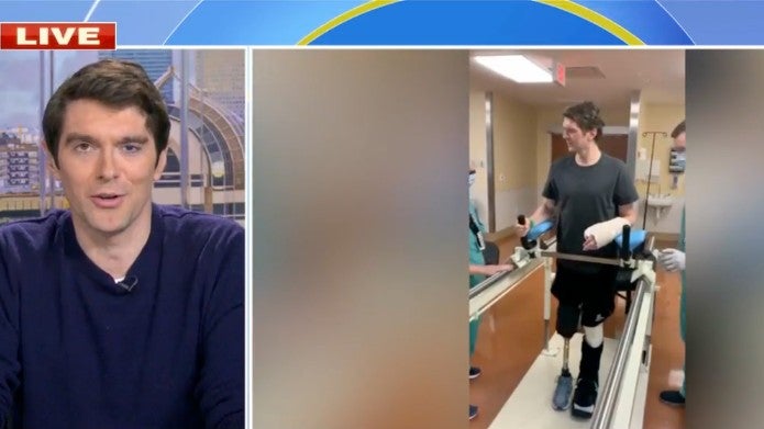 Reporter who lost an eye, leg and feet in Ukraine missile strike returns to air: ‘I feel stronger than ever’