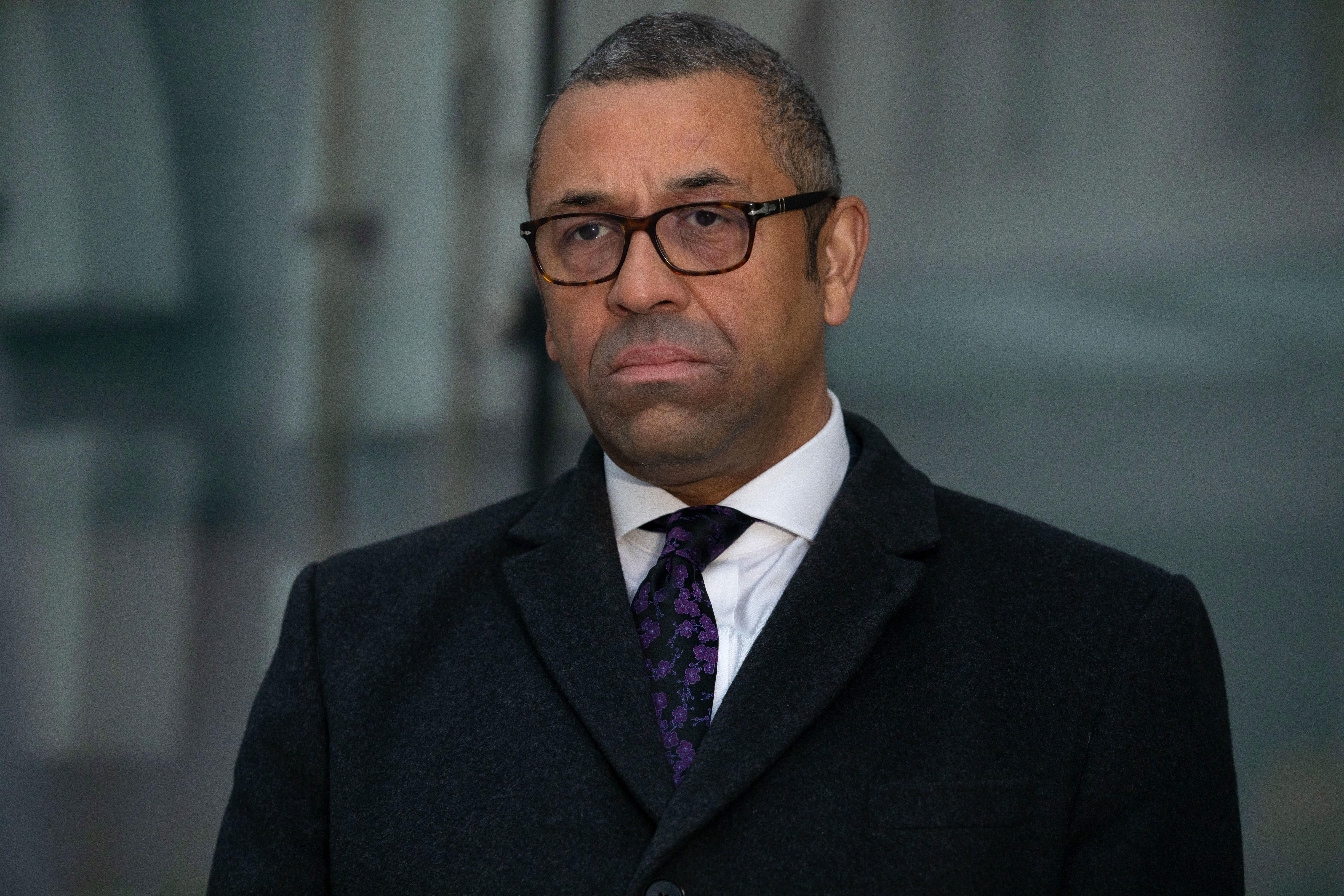 Foreign Secretary James Cleverly described the attack as ‘appalling’ (Lucy North/PA)