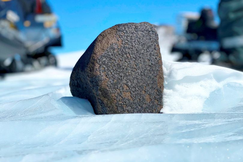 The meteor discovered in Antarctica.