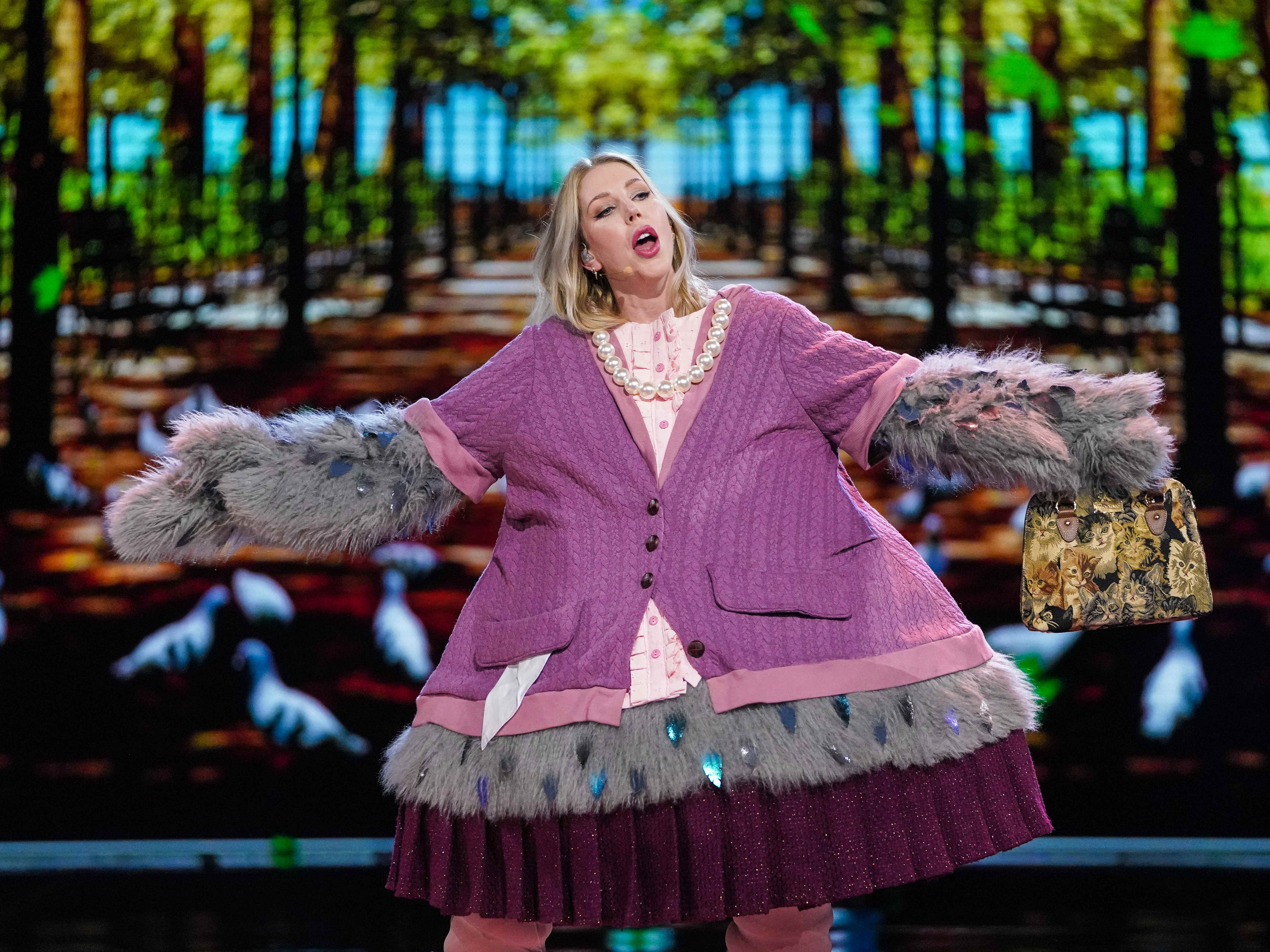 Katherine Ryan is Pigeon on The Masked Singer