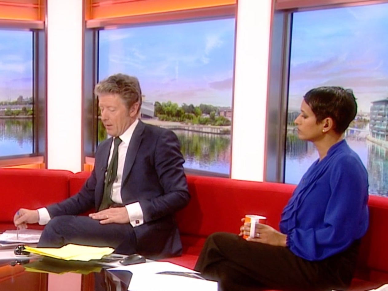 Charlie Stayt and Naga Munchetty on ‘BBC Breakfast’