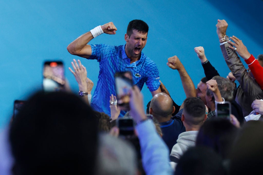 Djokovic was overcome by emotion