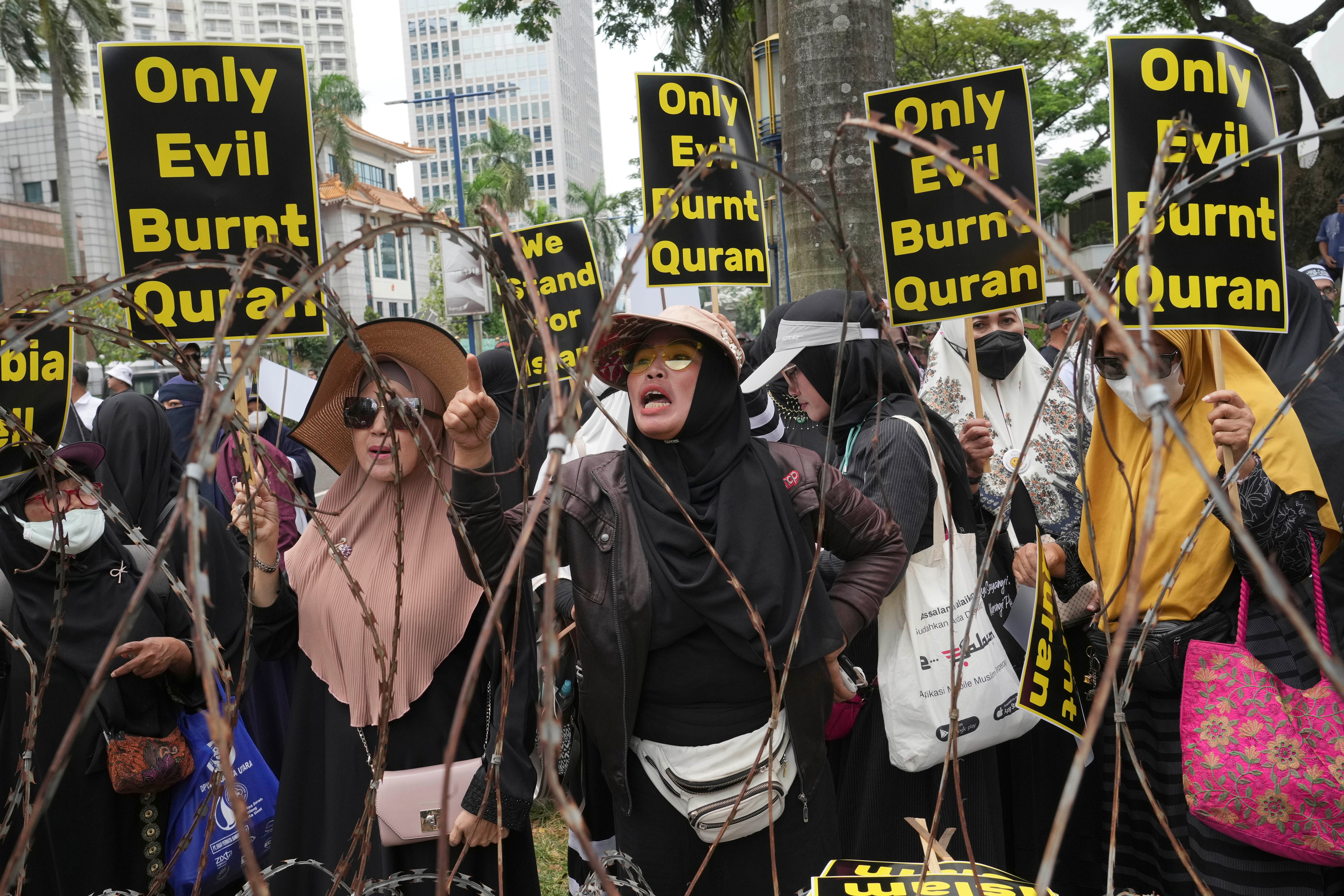 Indonesia Sweden Protest