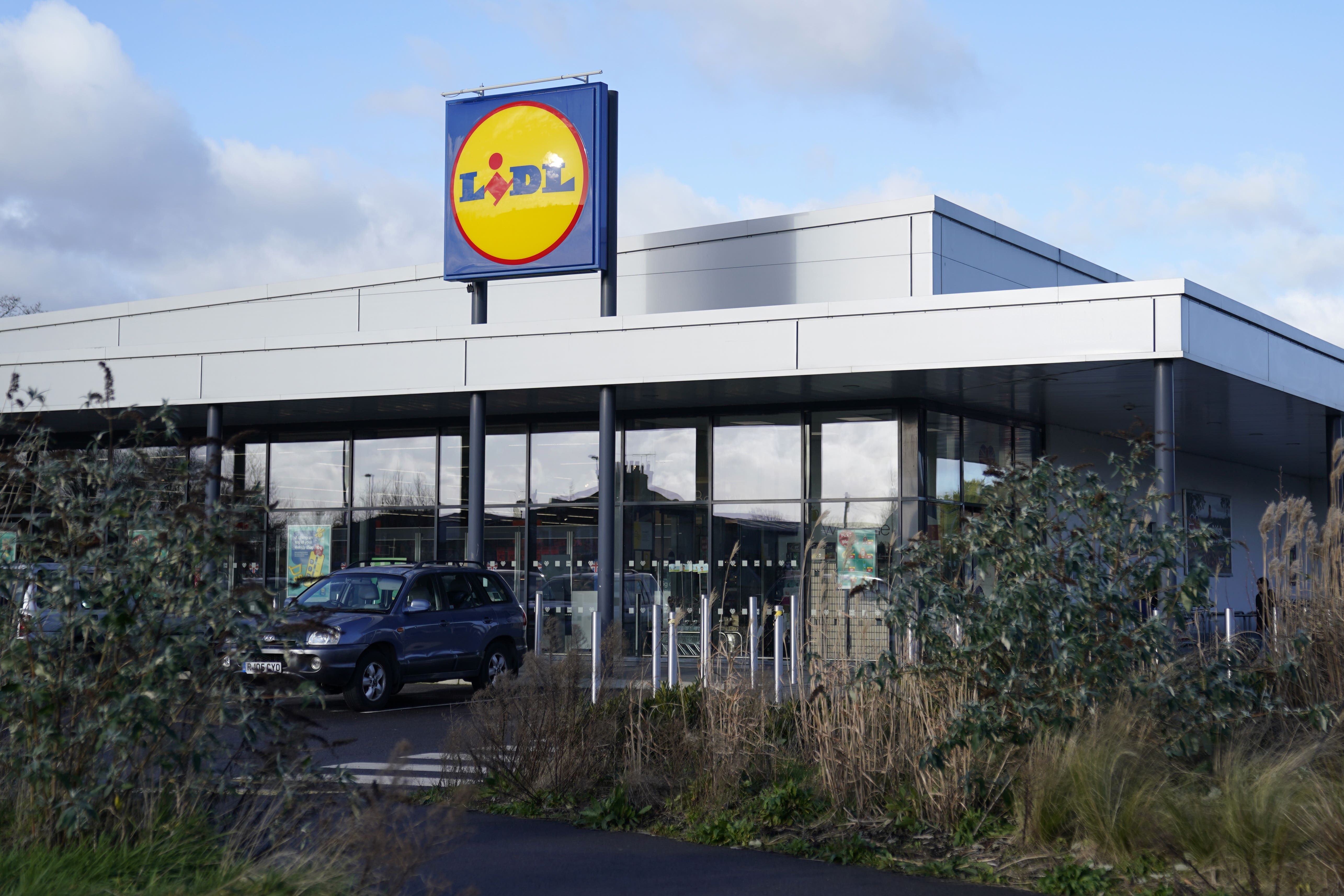 A view of a Lidl supermarket in Chichester, West Sussex. The retailer has committed to £4 billion investment in UK food producers this year (Andrew Matthews/PA)