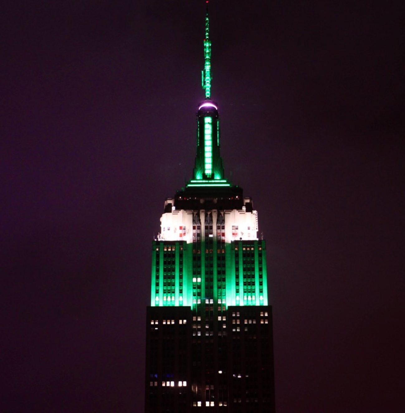 The Empire State Building sparked a furious backlash from New Yorkers after it lit up green to celebrate the Philadelphia Eagles’ victory in the AFC Championship game