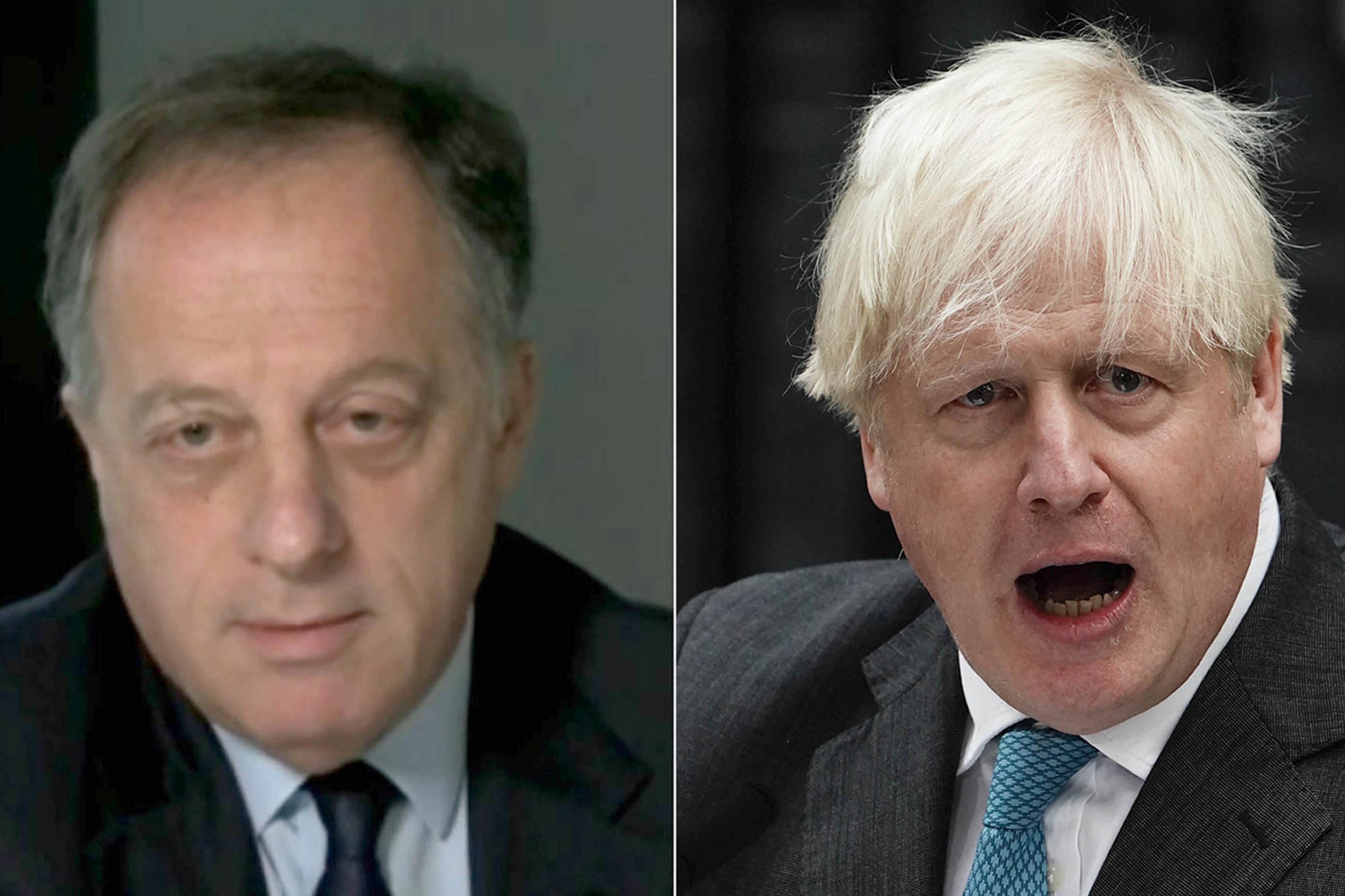 BBC chair Richard Sharp and former prime minister Boris Johnson