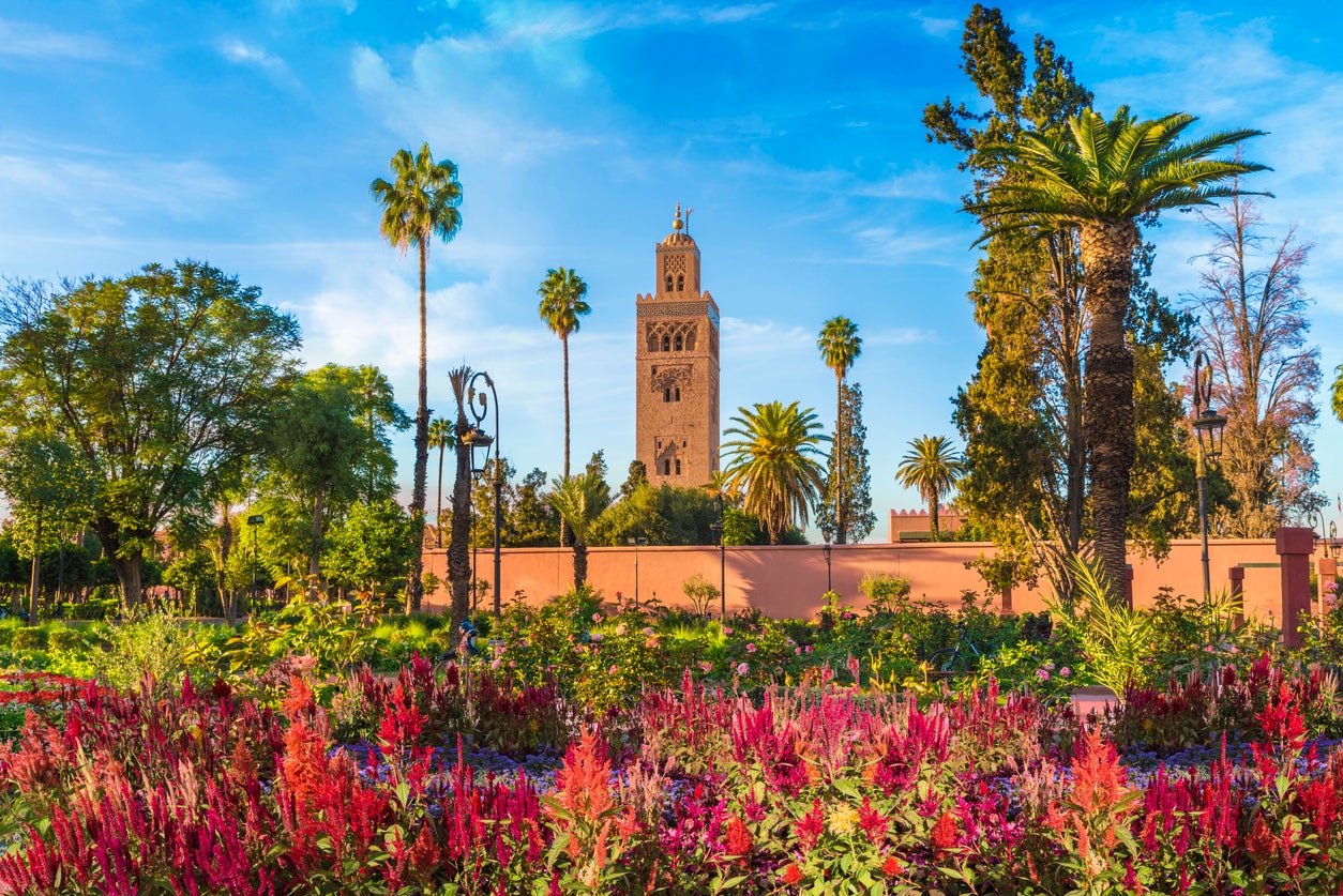 Drop into Marrakech from your luxury villa outside the city