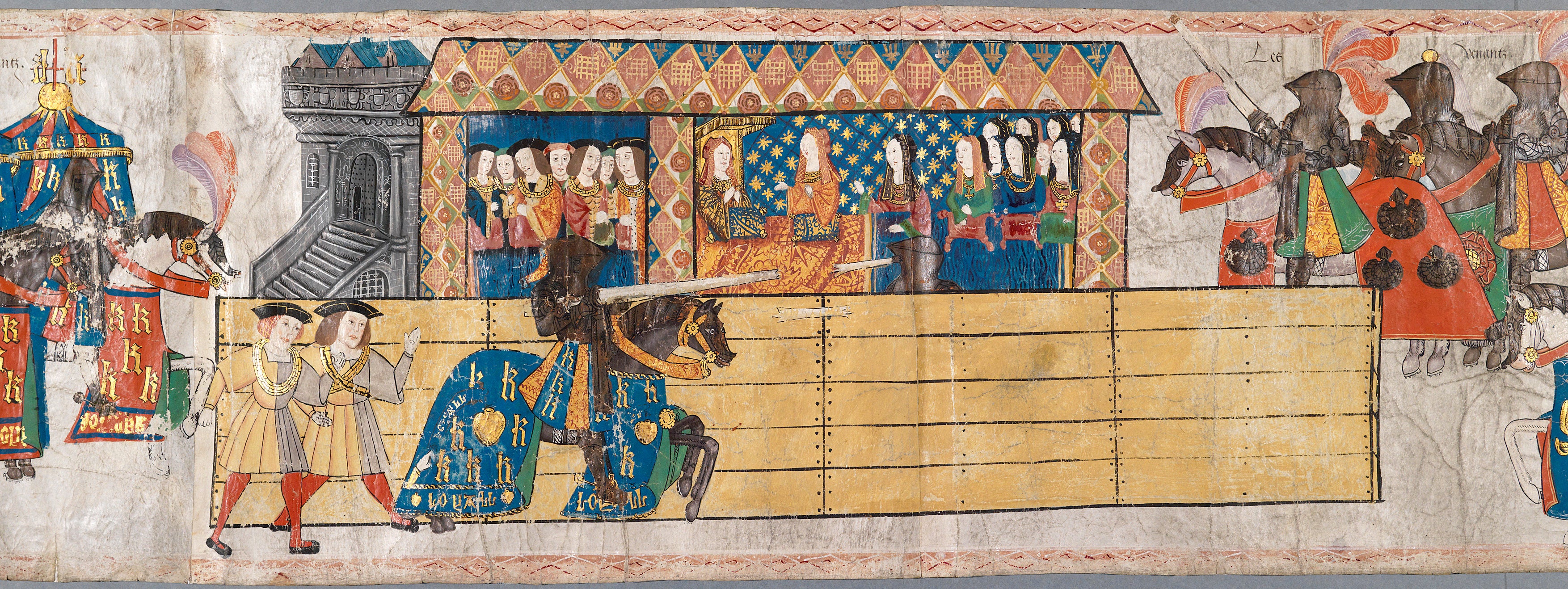 Henry VIII may have been presented with the gold pendant at a jousting tournament