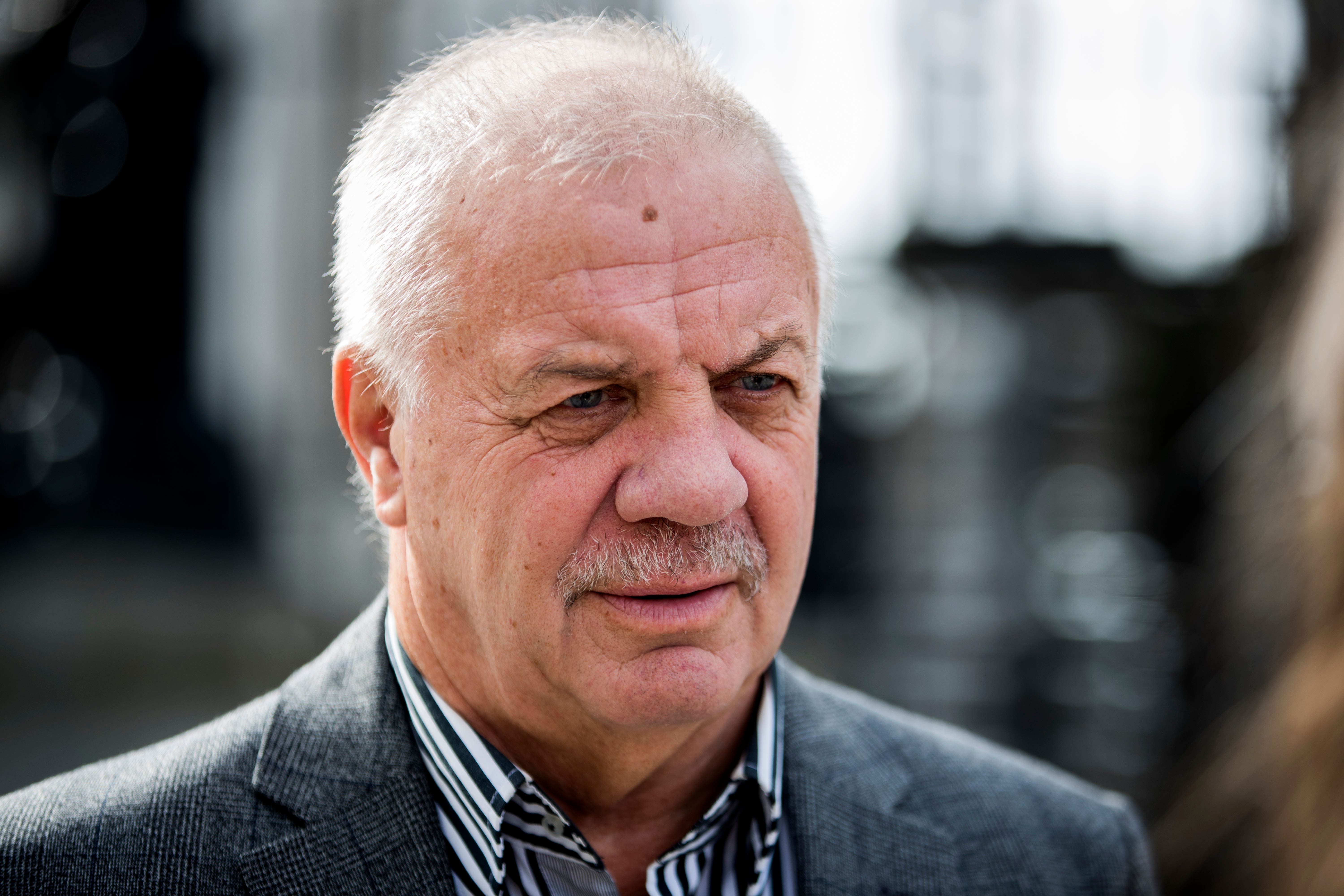 Raymond McCord outside the Royal Courts of Justice in Belfast (Liam McBurney/PA)