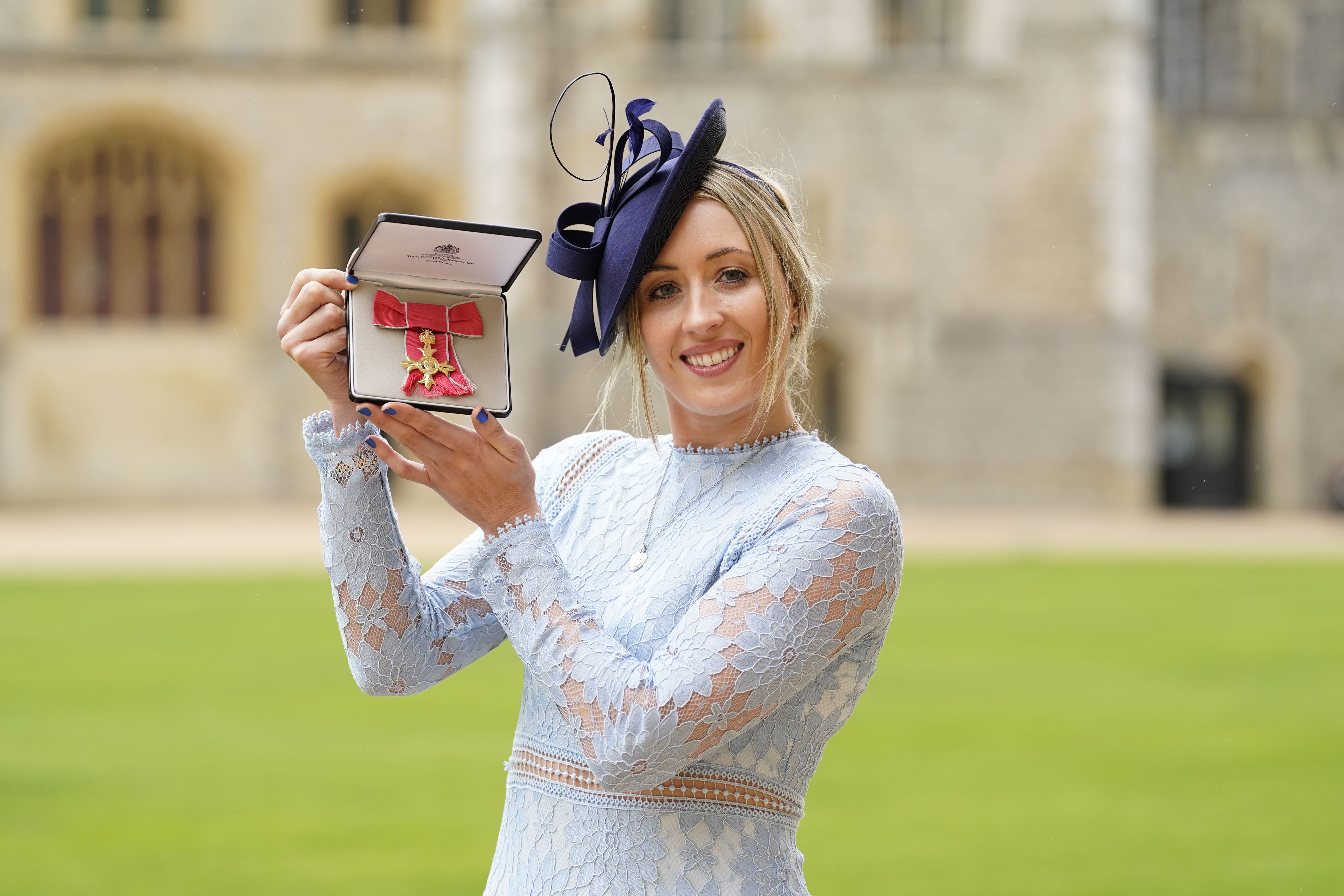 Jade Jones with her OBE (Andrew Matthews/PA)