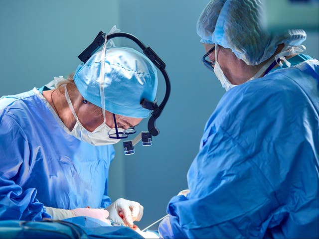 <p>Woman undergoes rhinoplasty (Stock) </p>