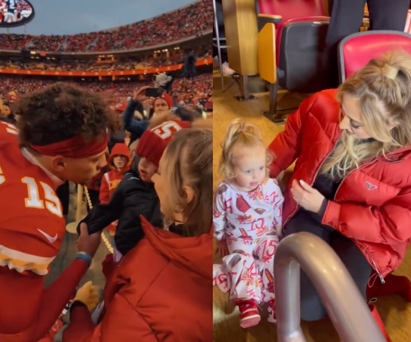 Brittany Mahomes shares sweet family videos to celebrate husband Patrick heading to Super Bowl