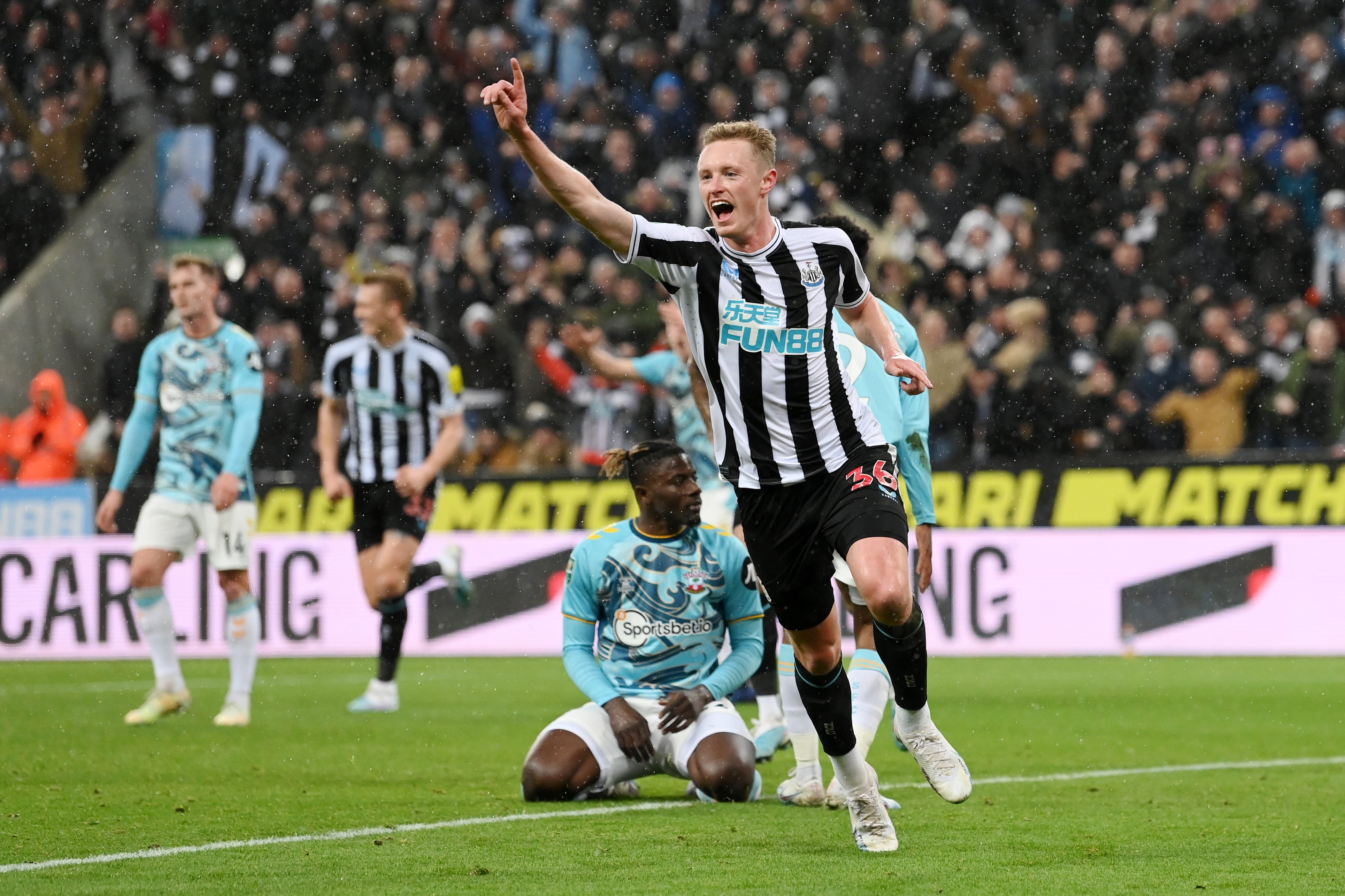 Sean Longstaff was the hero on the night with two goals