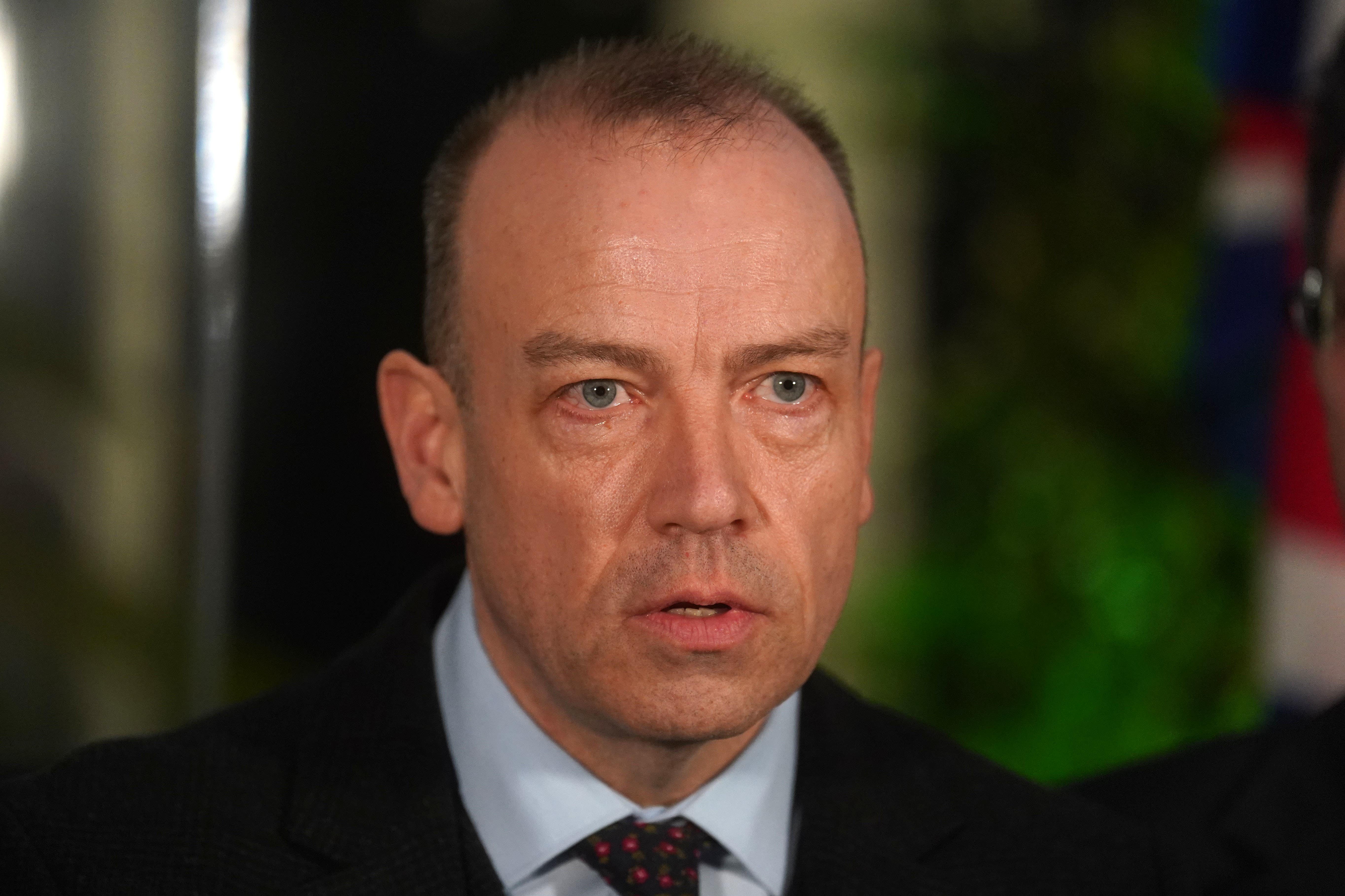 Northern Ireland Secretary Chris Heaton-Harris said he was ‘frustrated’ that legislation would not be fully implemented by the spring as planned (Brian Lawless/PA)