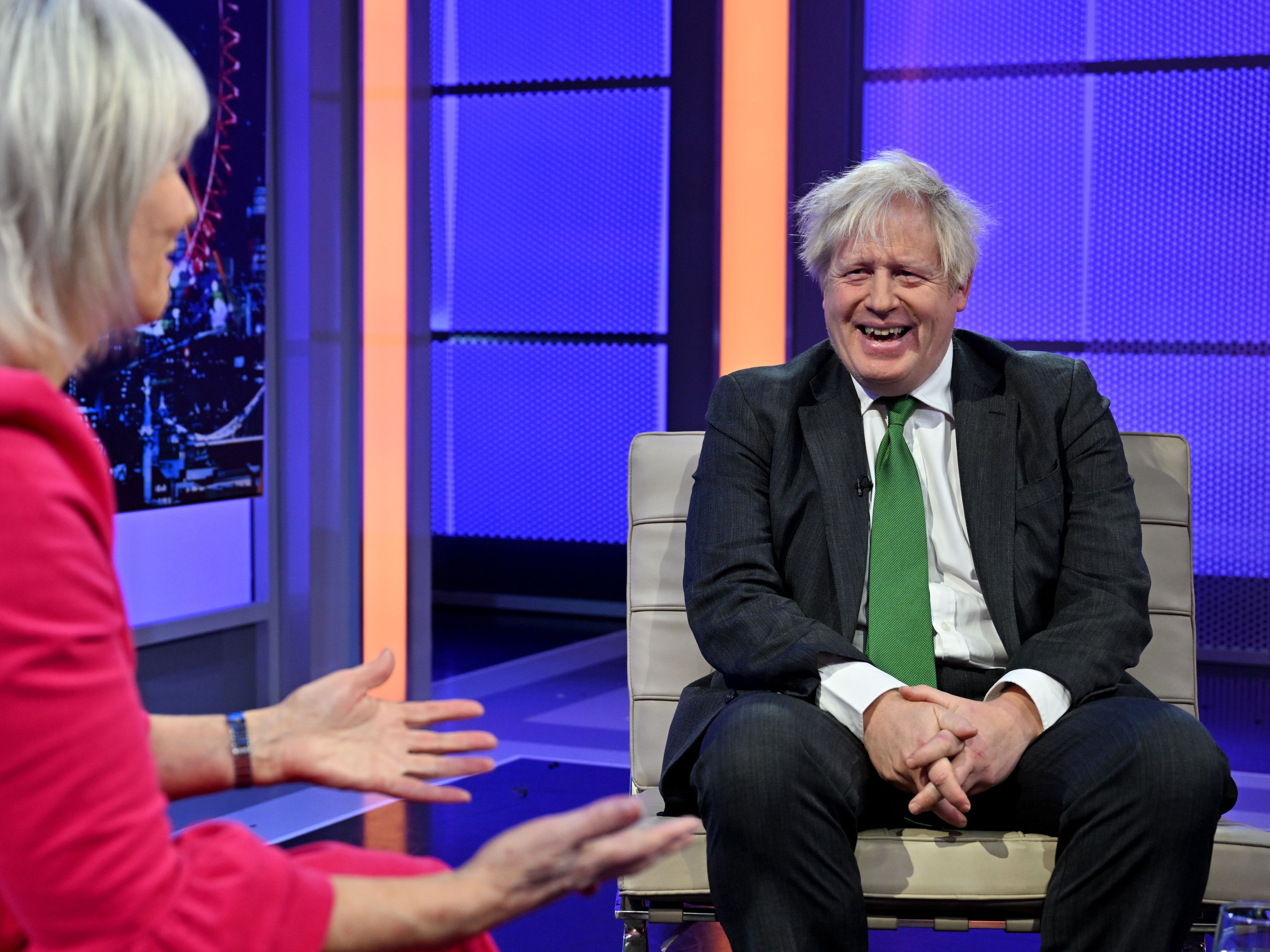 Nadine Dorries has interviewed Boris Johnson on her TV show