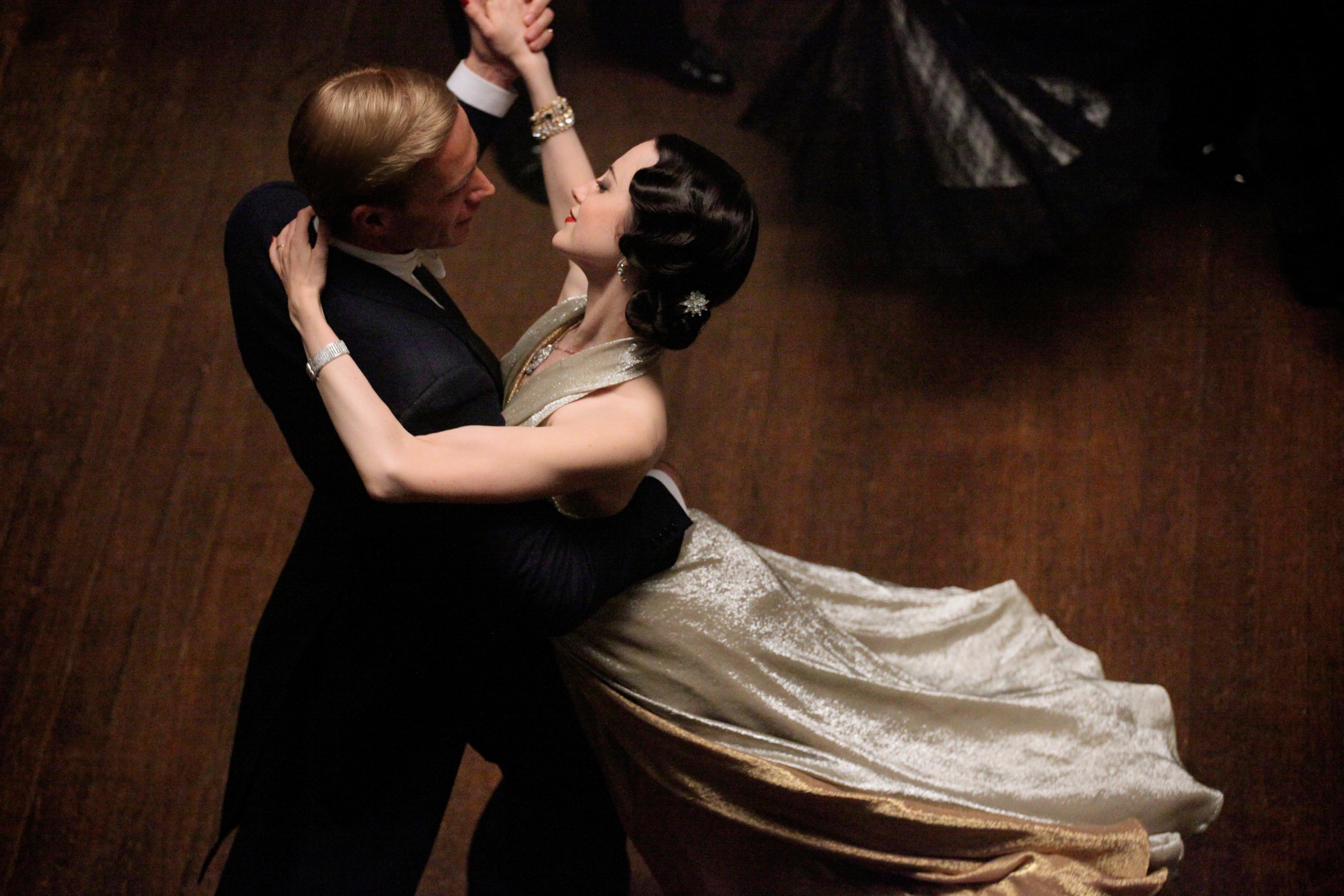 Riseborough as Wallis Simpson and James D’Arcy as King Edward VIII in Madonna’s ‘W.E’ (2011)