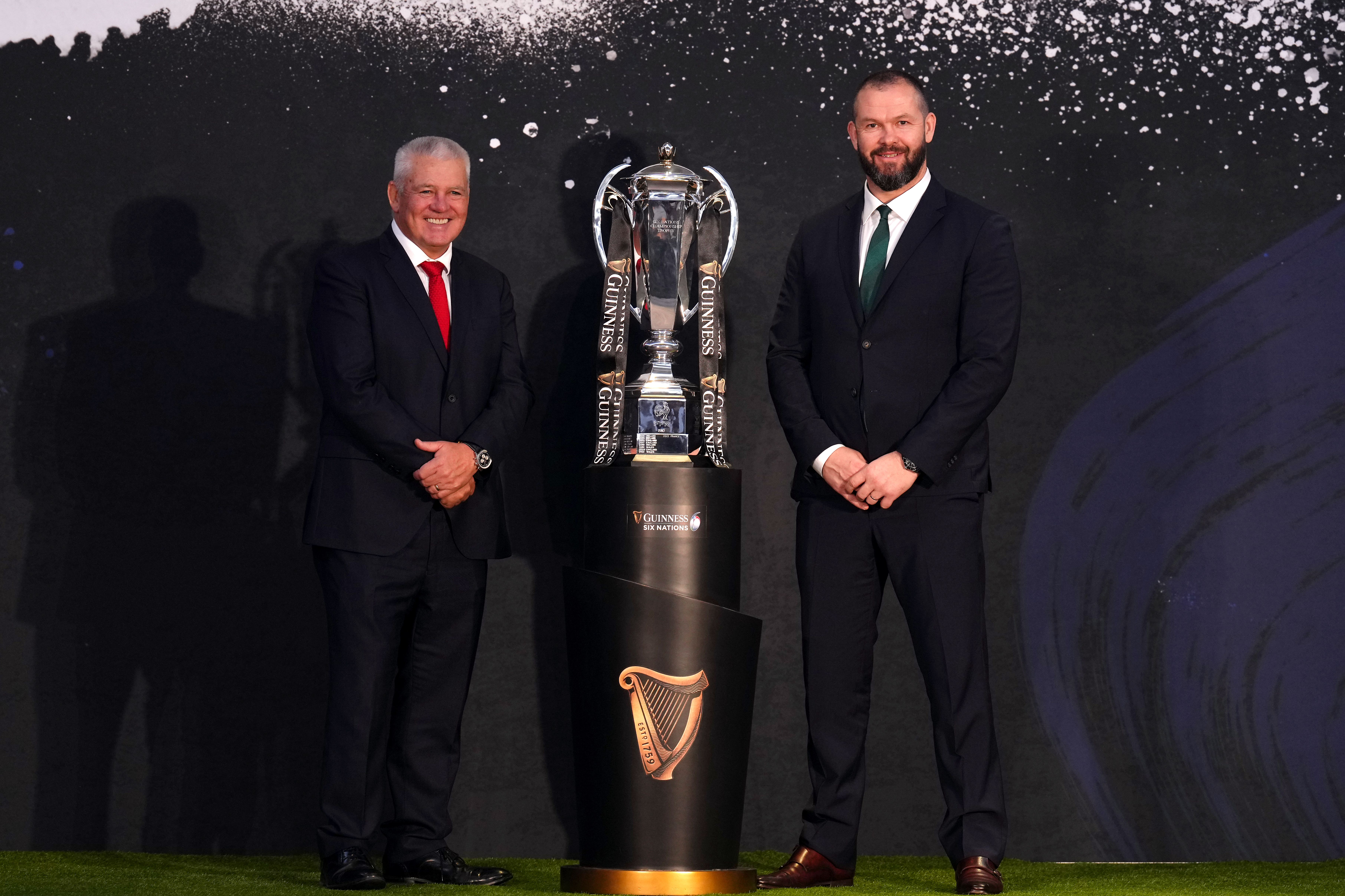 Wales head coach Warren Gatland (left) and his Ireland counterpart Andy Farrell (John Walton/PA)