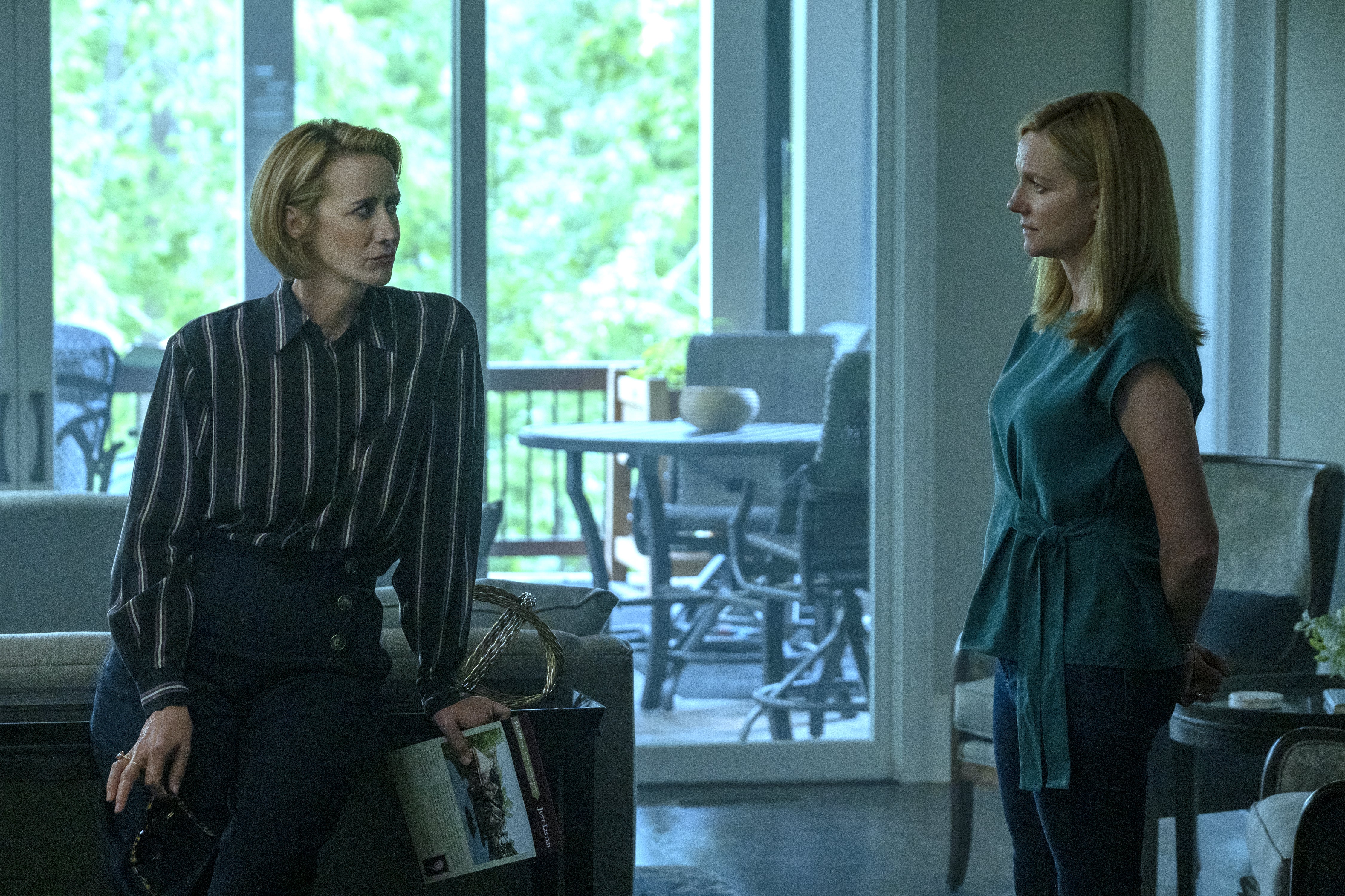 McTeer as Helen Pierce and Laura Linney as Wendy Byrde in ‘Ozark’