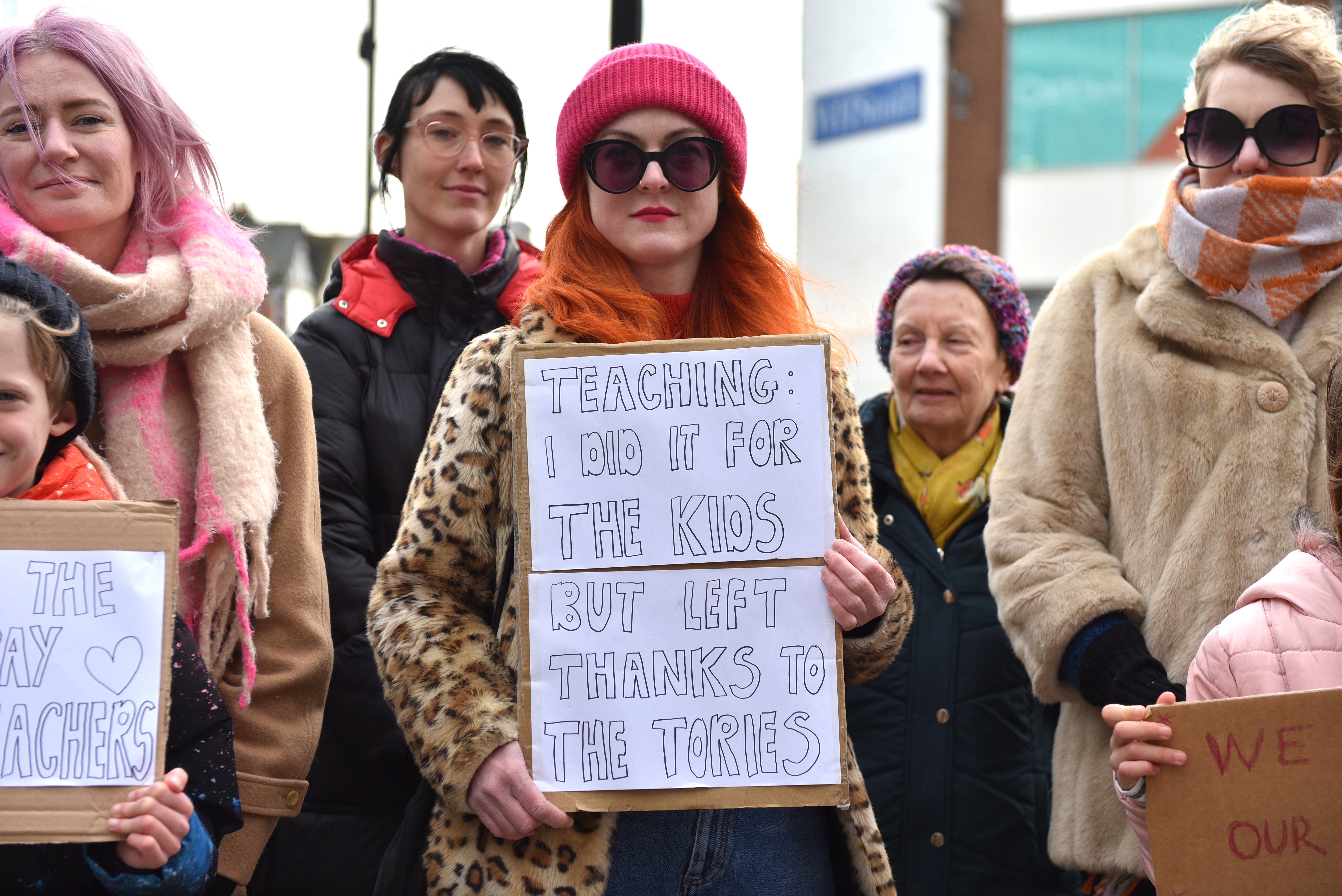 Public sector union members in education, the civil service and the Railways took part in strike action across the UK today