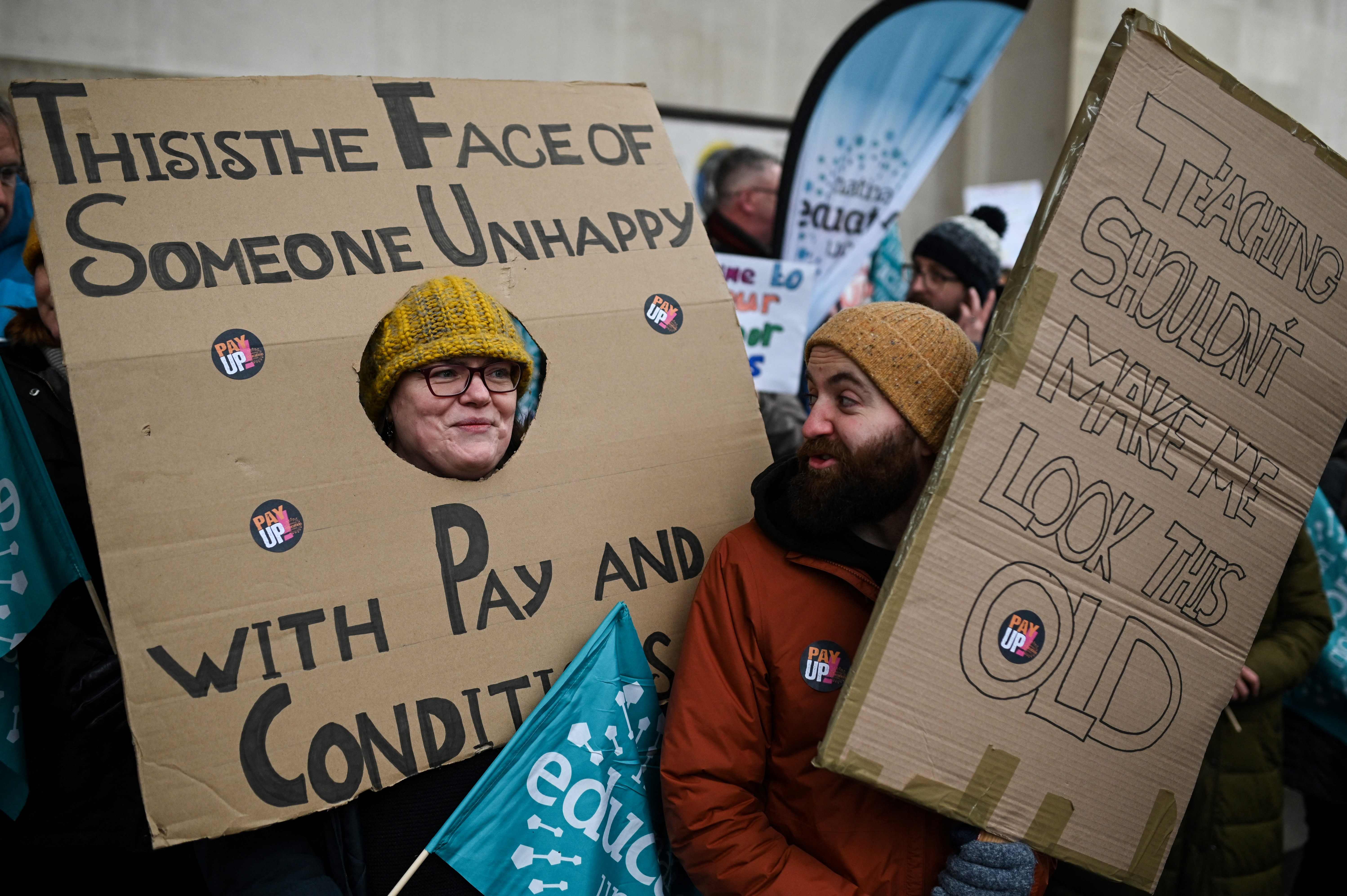 Children missed school and commuters faced severe disruption in the UK as half a million workers staged walkouts