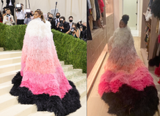 Serena Williams’ daughter Olympia tries on mother’s 2021 Met Gala look