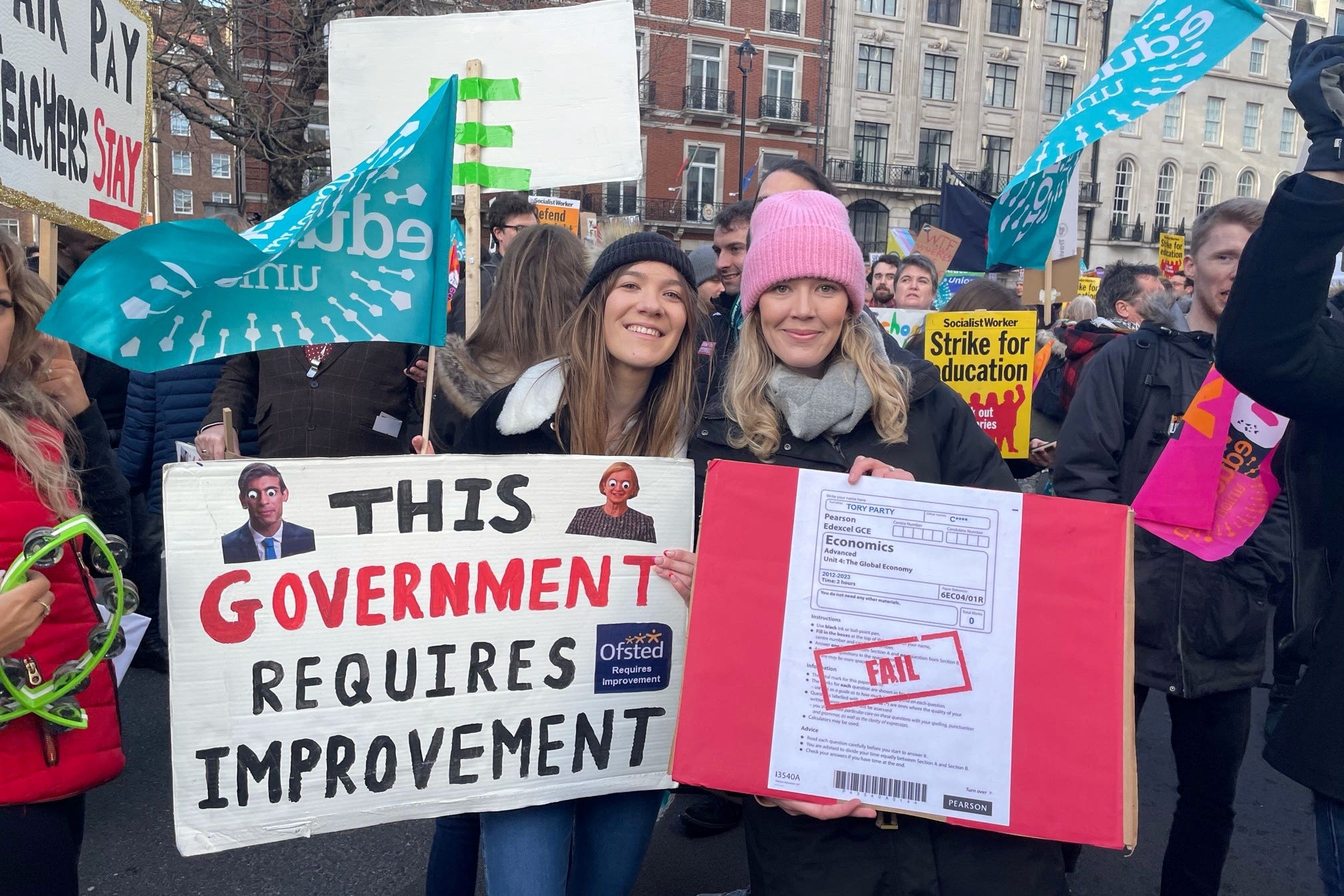 The law could reportedly be changed to force teachers to inform head teachers if they plan to strike (Luke O’Reilly/PA)