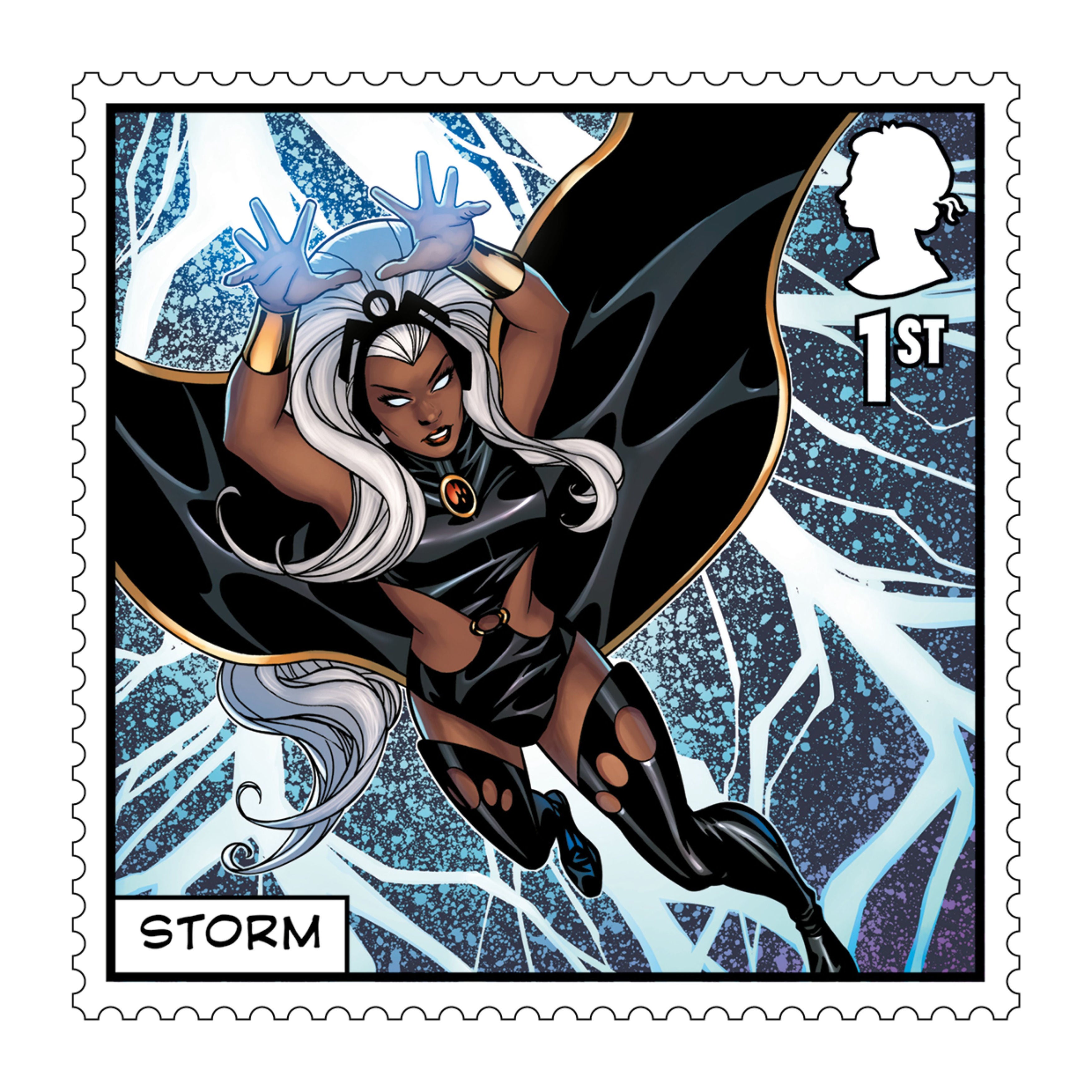 One of seventeen new X-Men stamps, showing character Storm to mark the 60th anniversary of the X-Men franchise