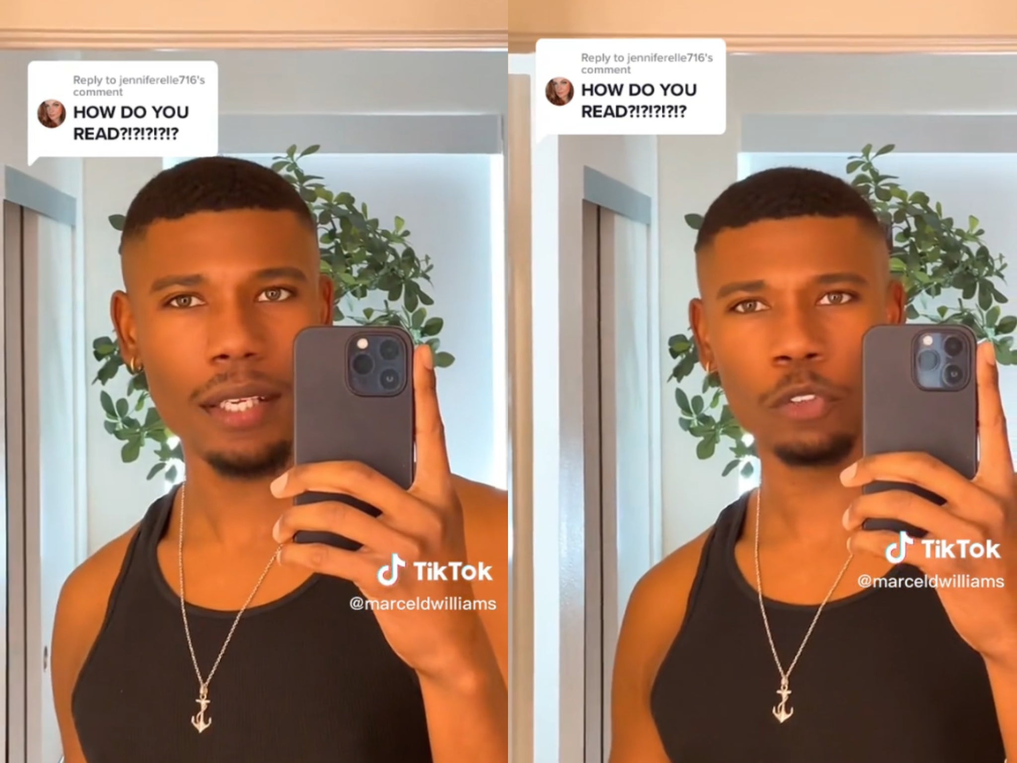 Marcel Williams explains on TikTok how he reads without an ‘internal voice’