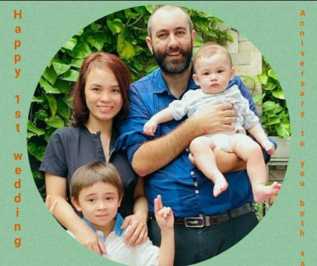 Wayne Johnson is in the UK trying to earn enough money to bring his family over