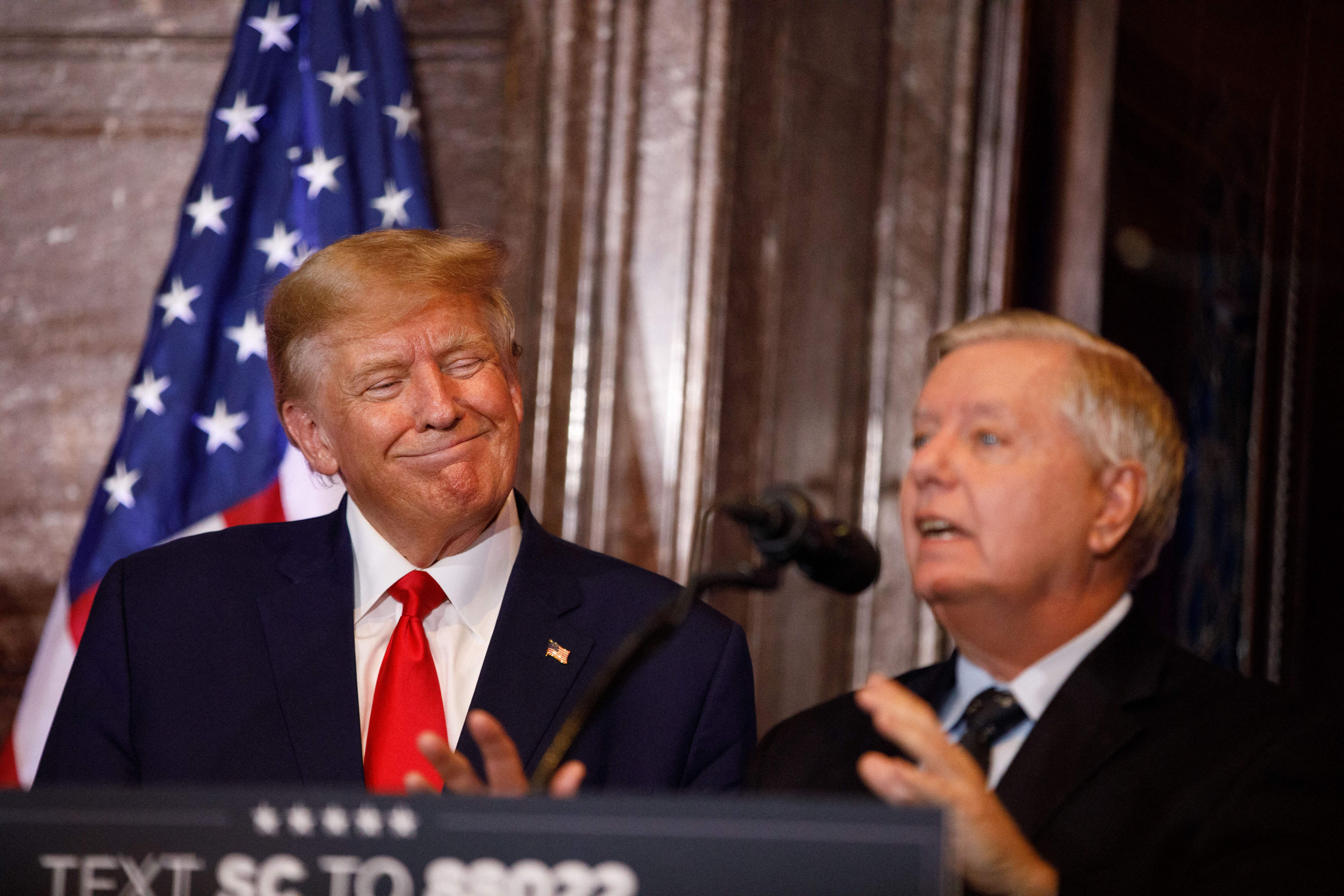 Donald Trump defended Senator Lindsey Graham on Truth Social